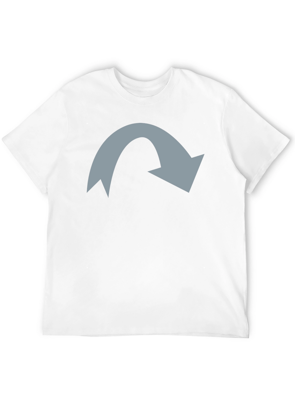 Mens Black T-Shirt with Grey Arrow Graphic