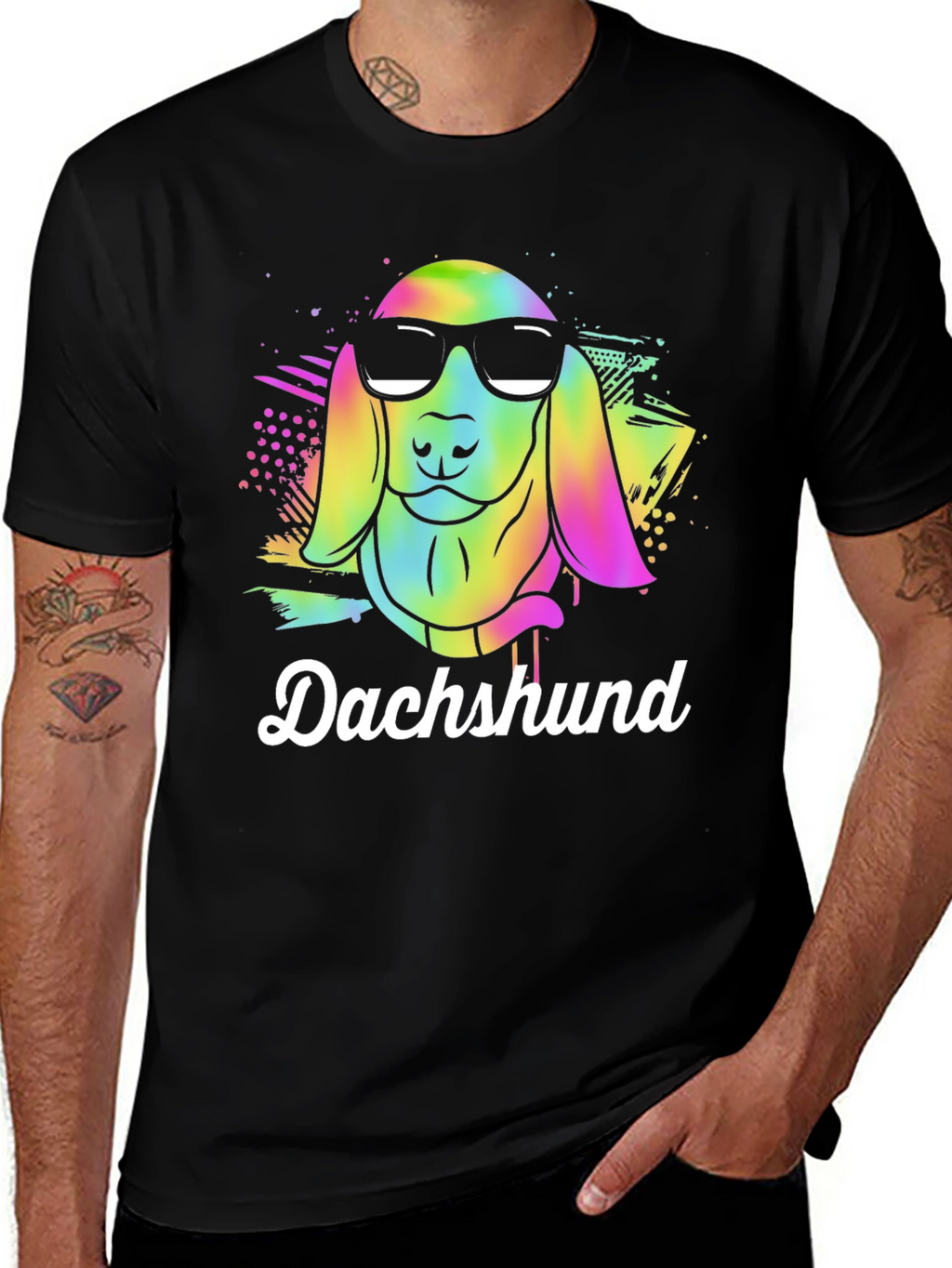 Dachshund Dog Graphic Tee - Cool Canine Design