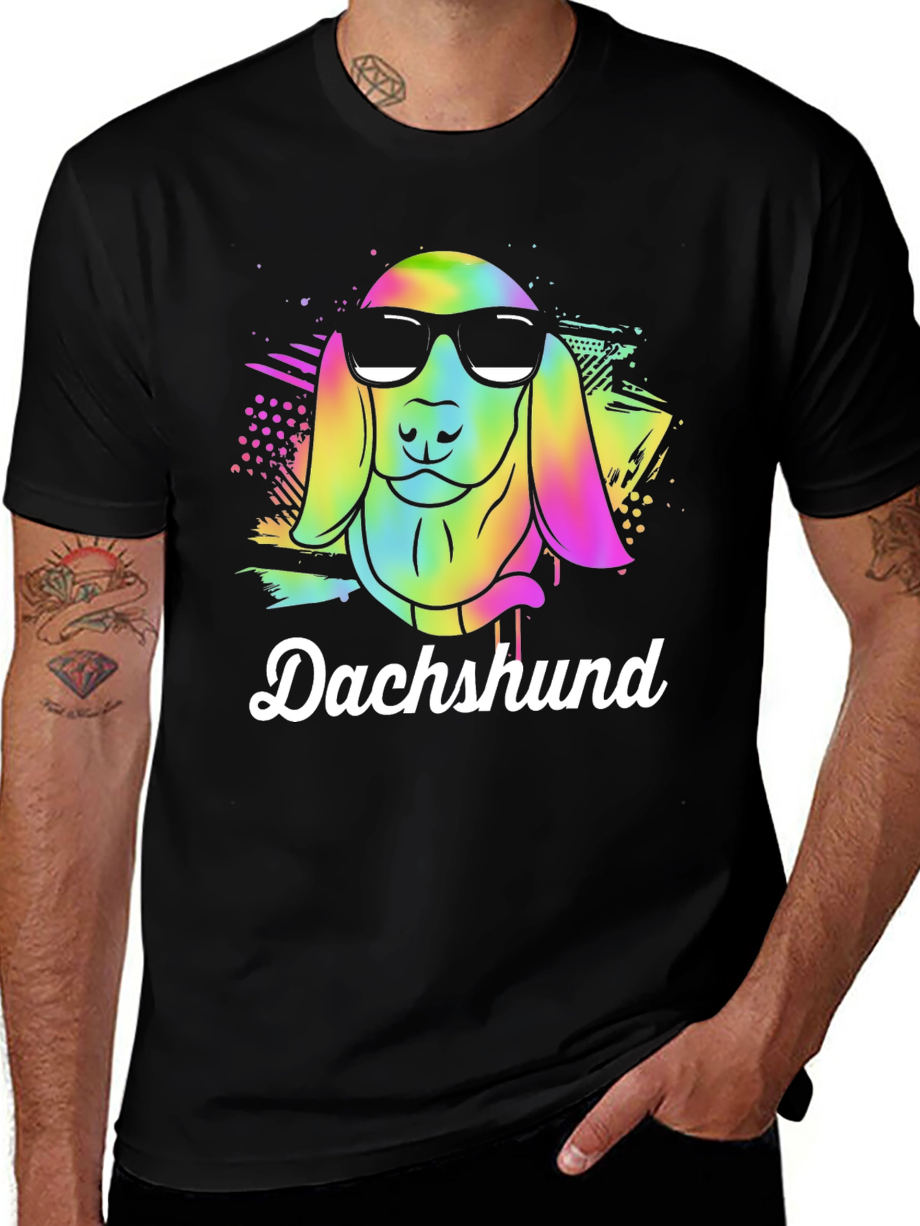 Dachshund Dog Graphic Tee - Cool Canine Design
