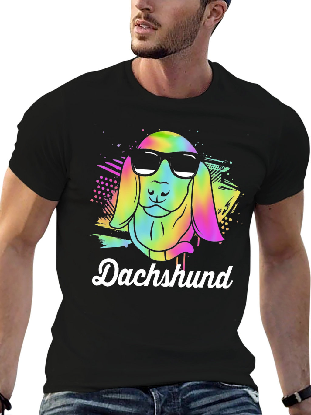 Dachshund Dog Graphic Tee - Cool Canine Design