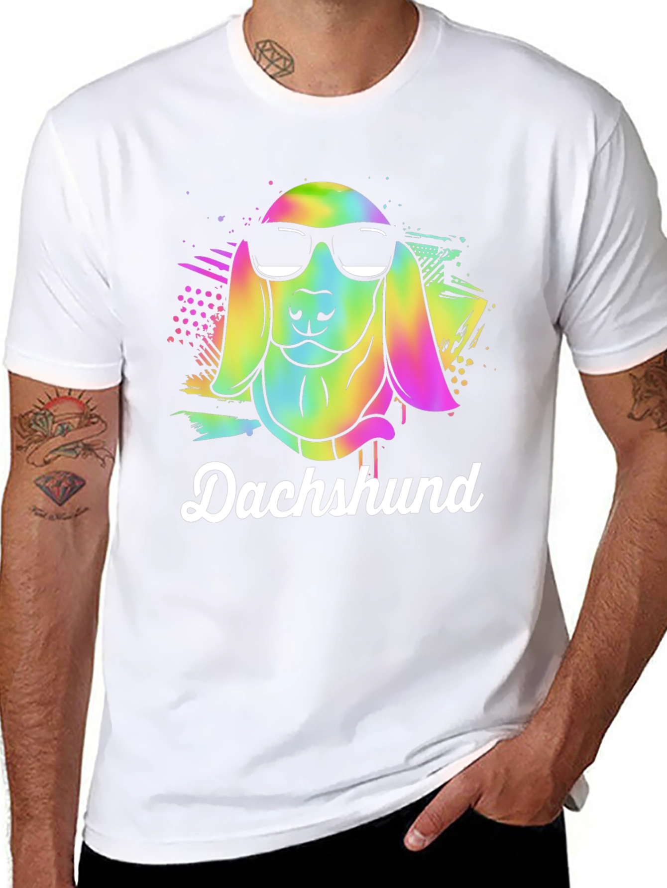 Dachshund Dog Graphic Tee - Cool Canine Design