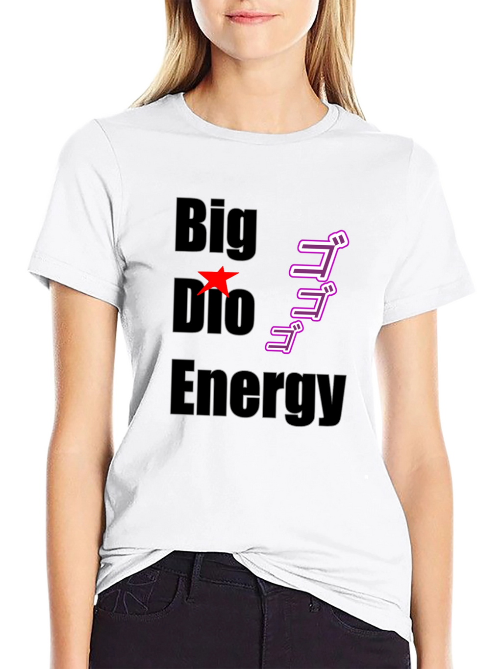 Big Dio Energy Black T-Shirt - Anime Inspired