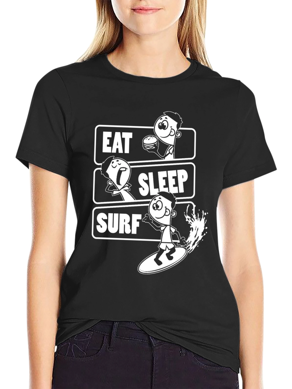 Eat Sleep Surf Graphic Tee
