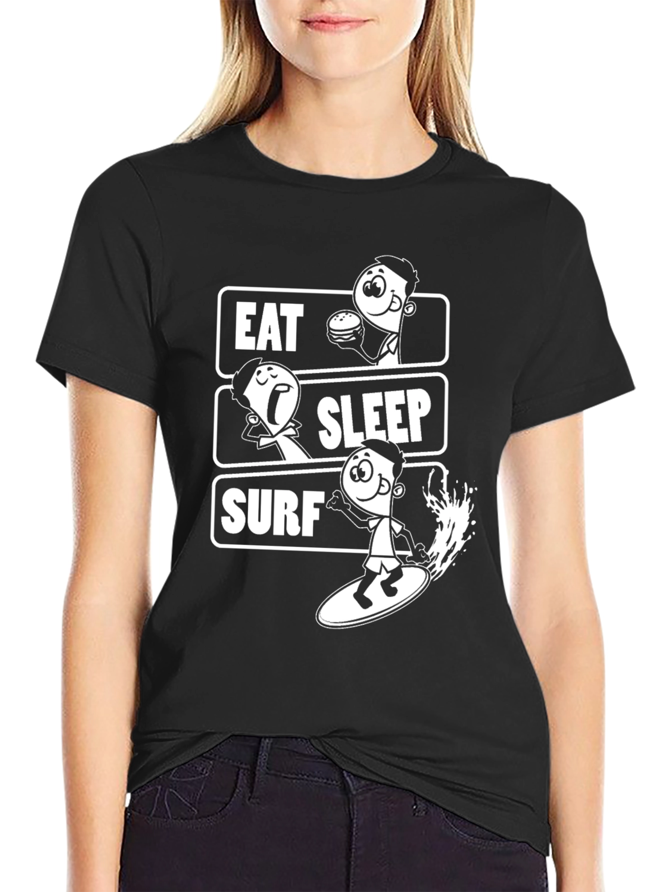 Eat Sleep Surf Graphic Tee