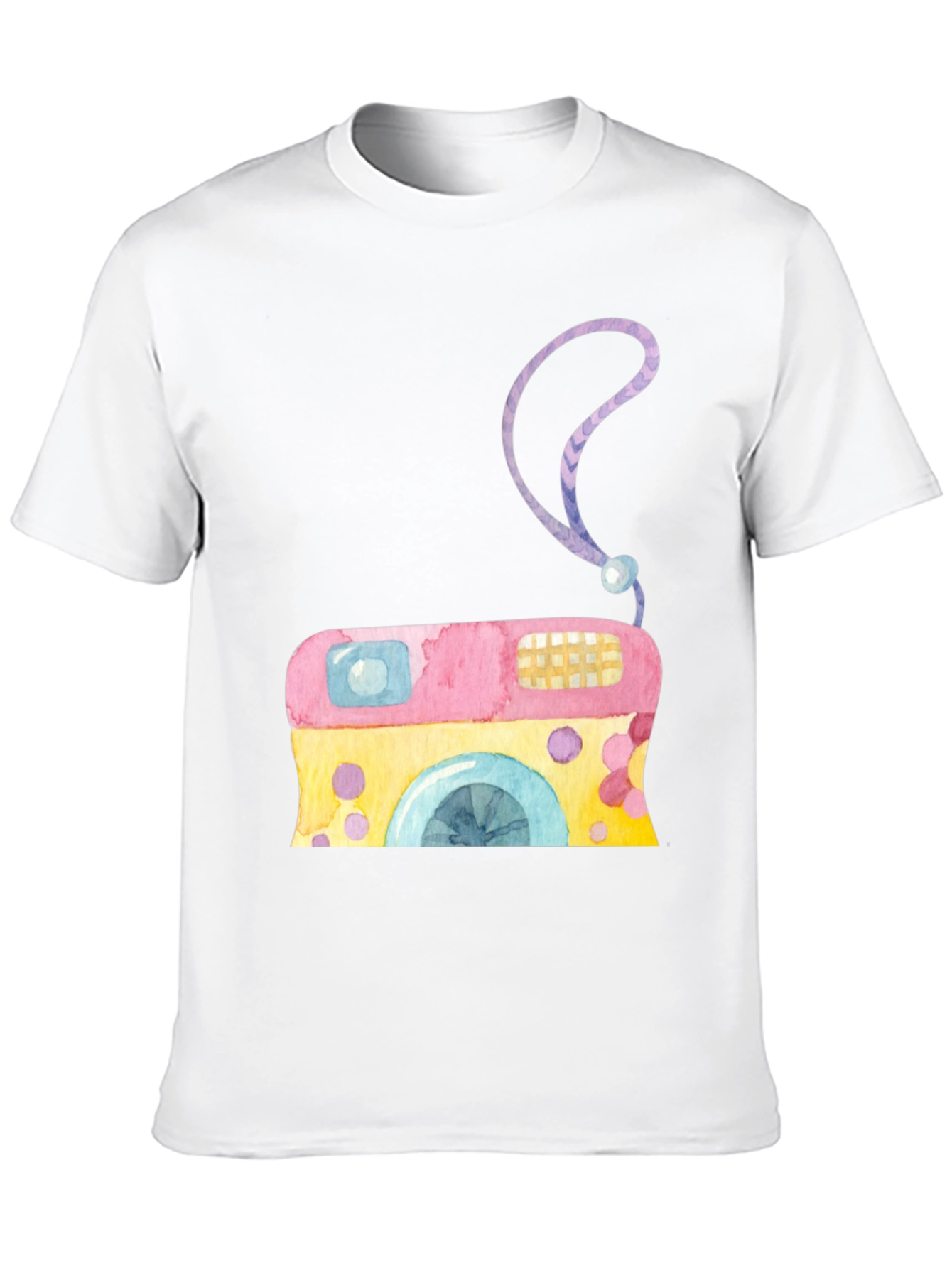 Watercolor Camera Graphic Tee