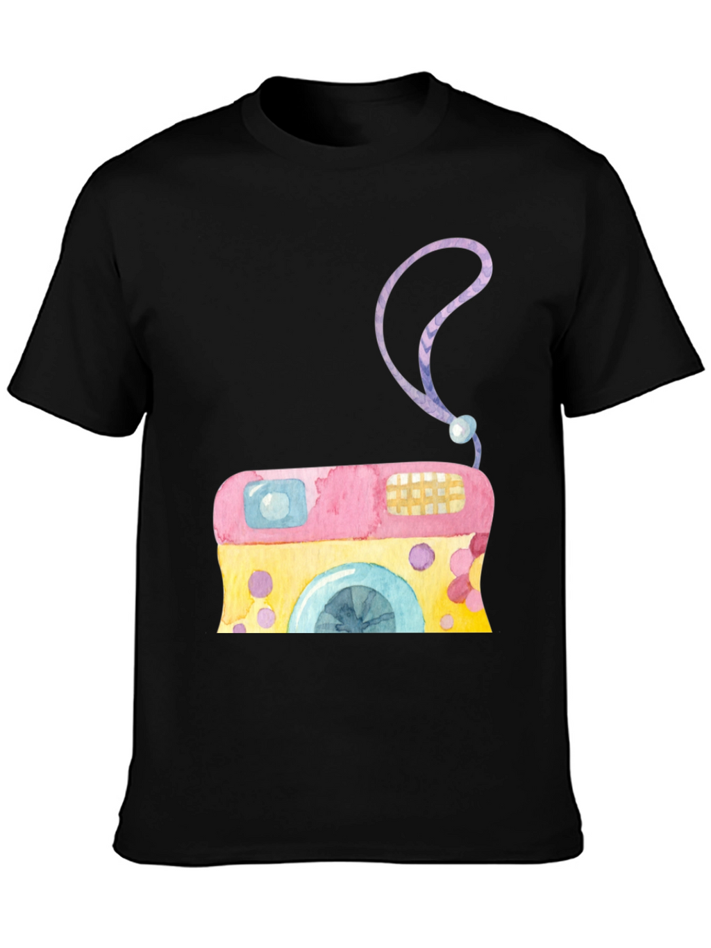 Watercolor Camera Graphic Tee