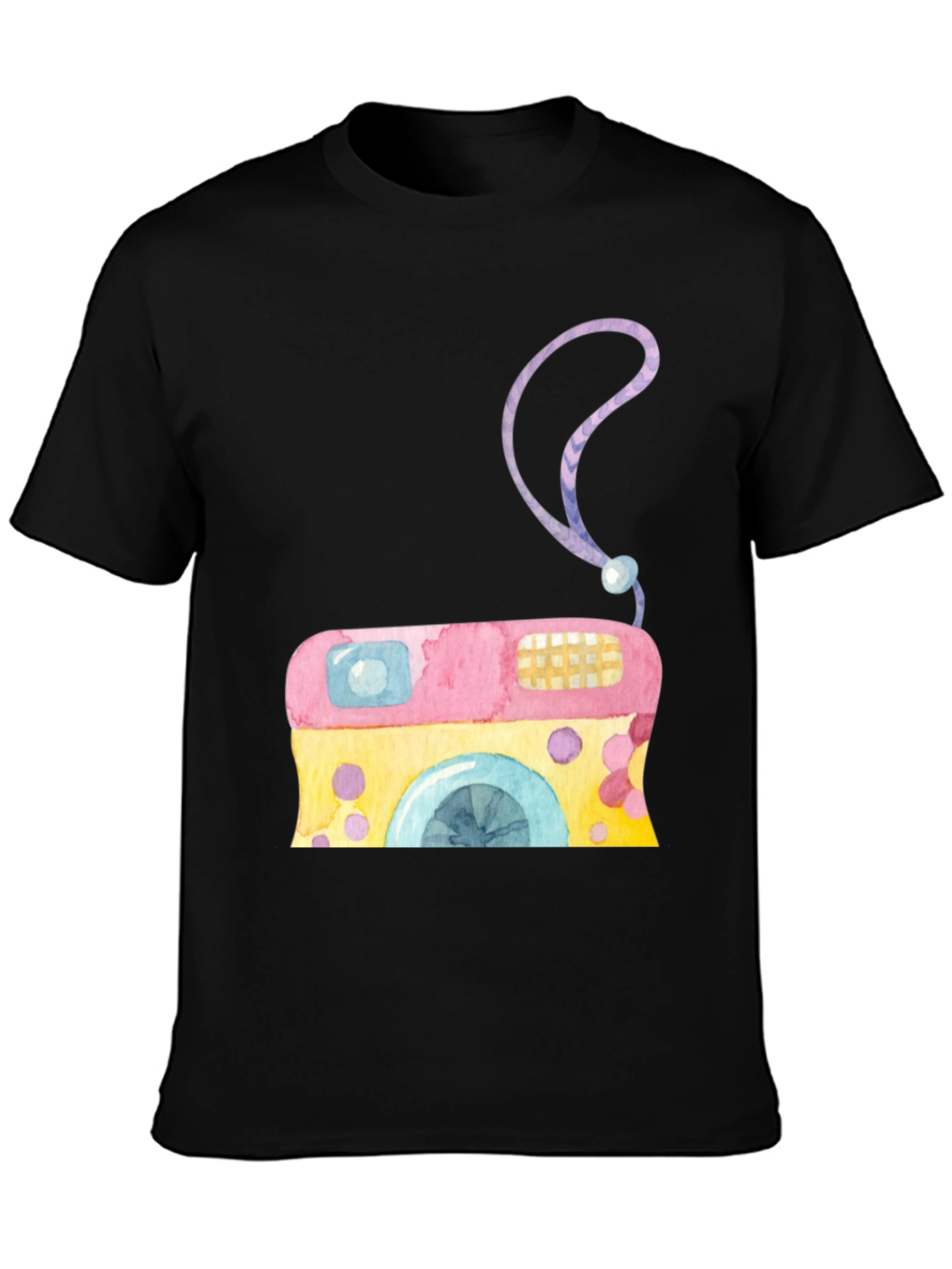 Watercolor Camera Graphic Tee
