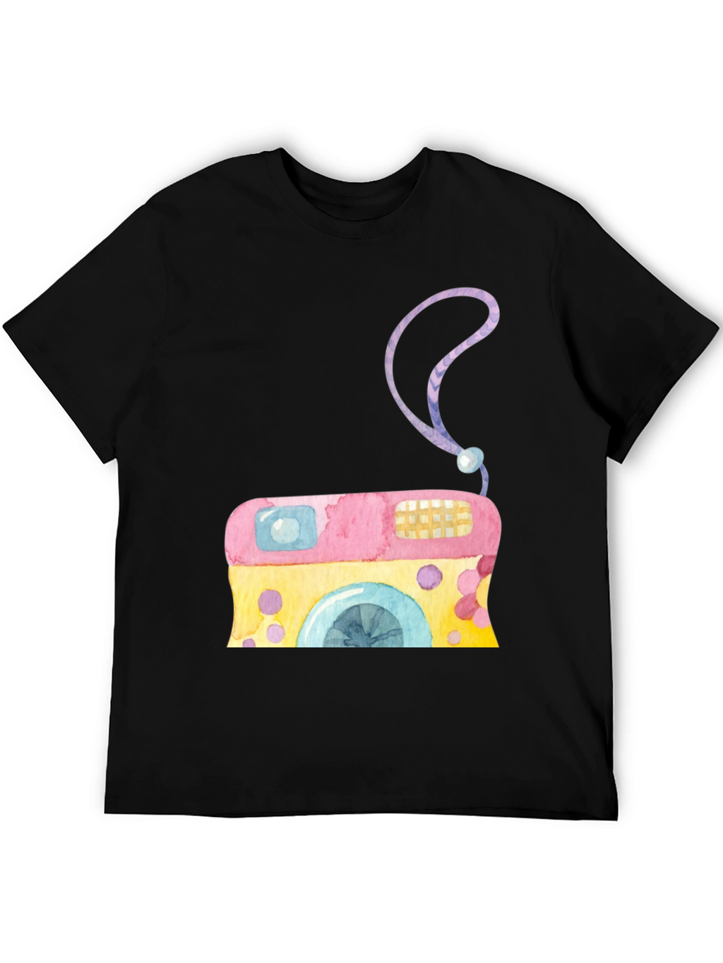 Watercolor Camera Graphic Tee
