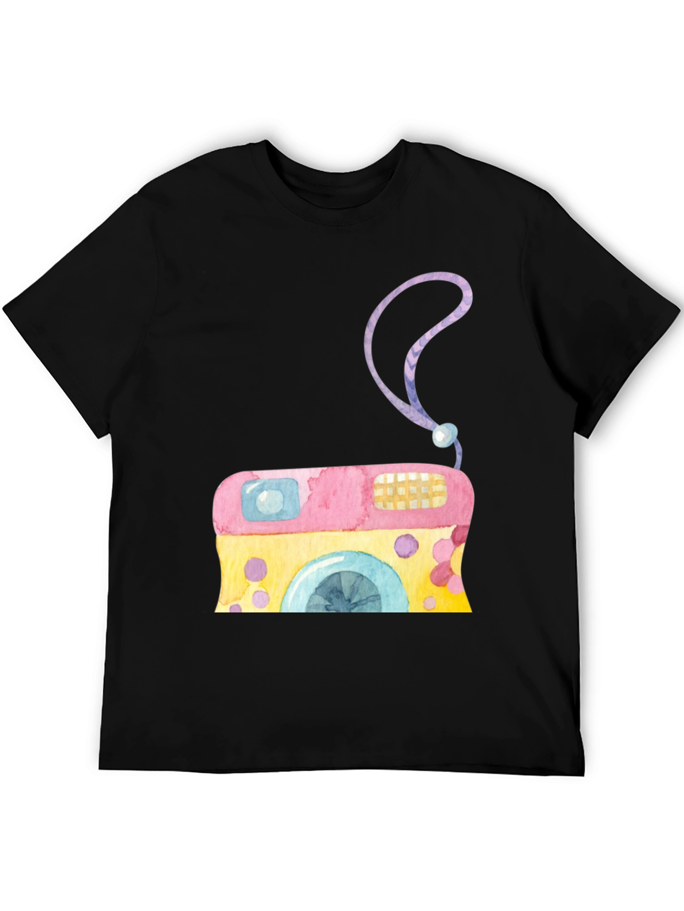 Watercolor Camera Graphic Tee