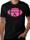 Pink Football Breast Cancer Awareness T-Shirt