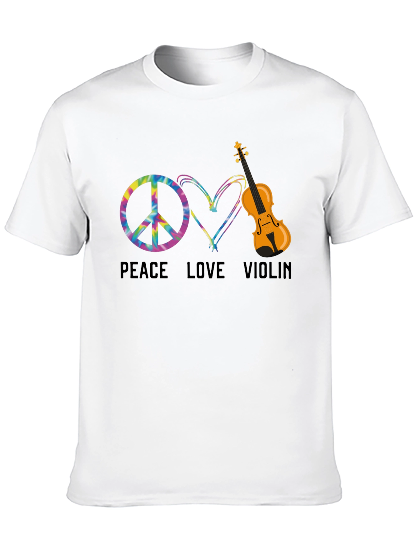 Peace Love Violin T-Shirt - Music Lover Tee