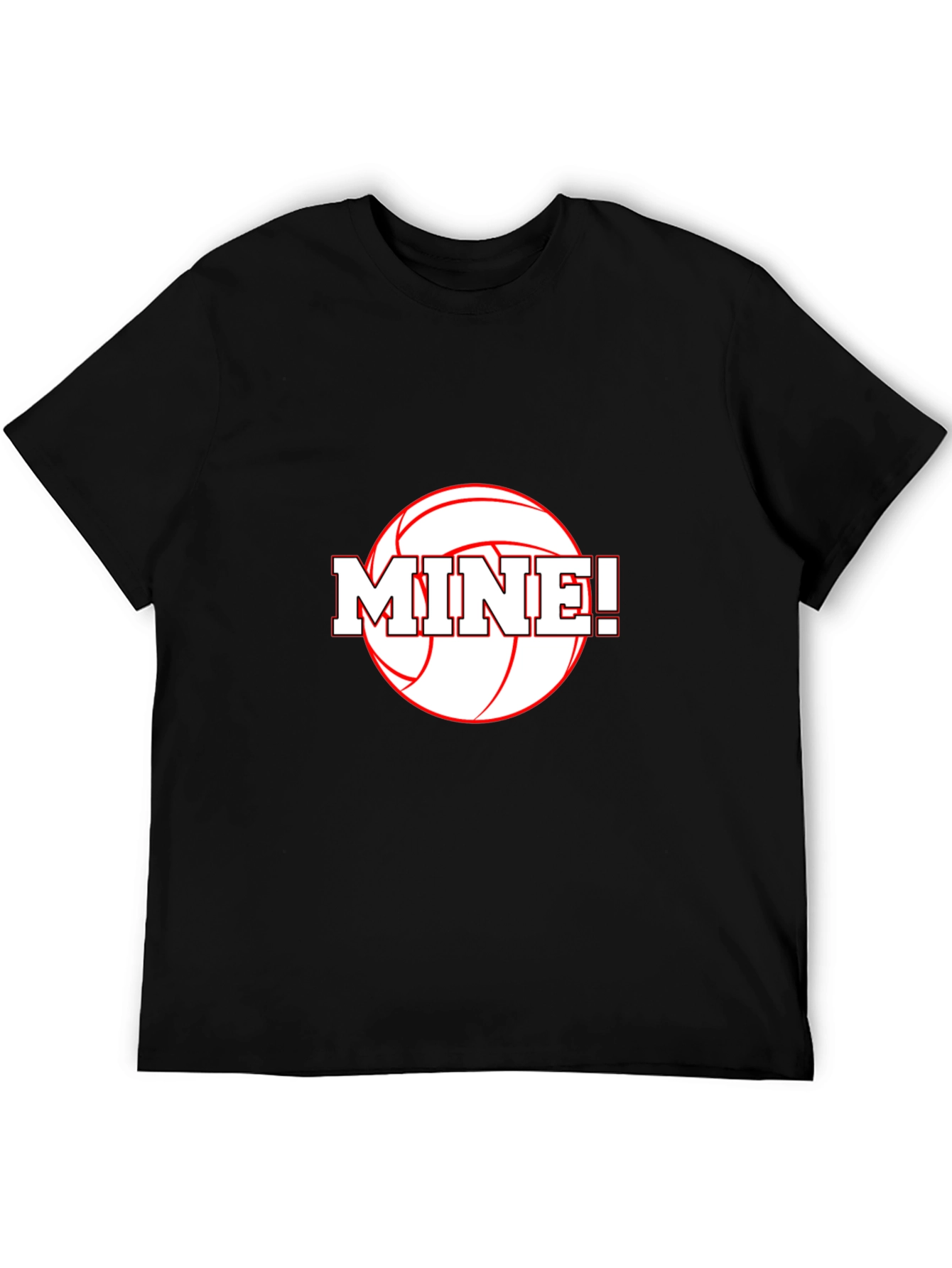 Volleyball Mine! Graphic T-Shirt - Black