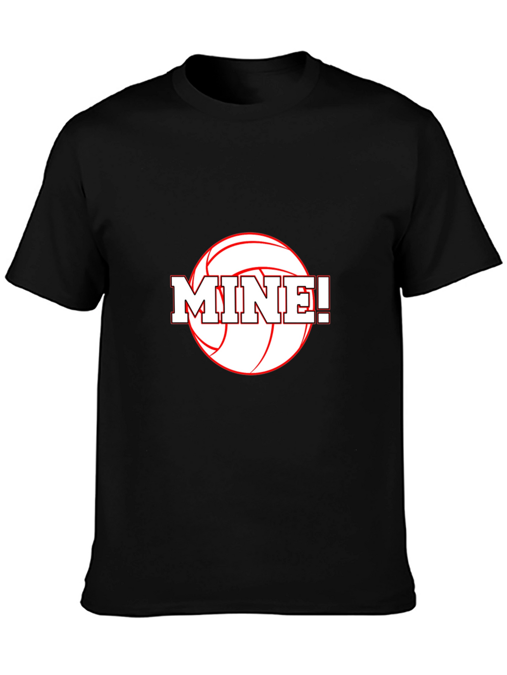 Volleyball Mine! Graphic T-Shirt - Black