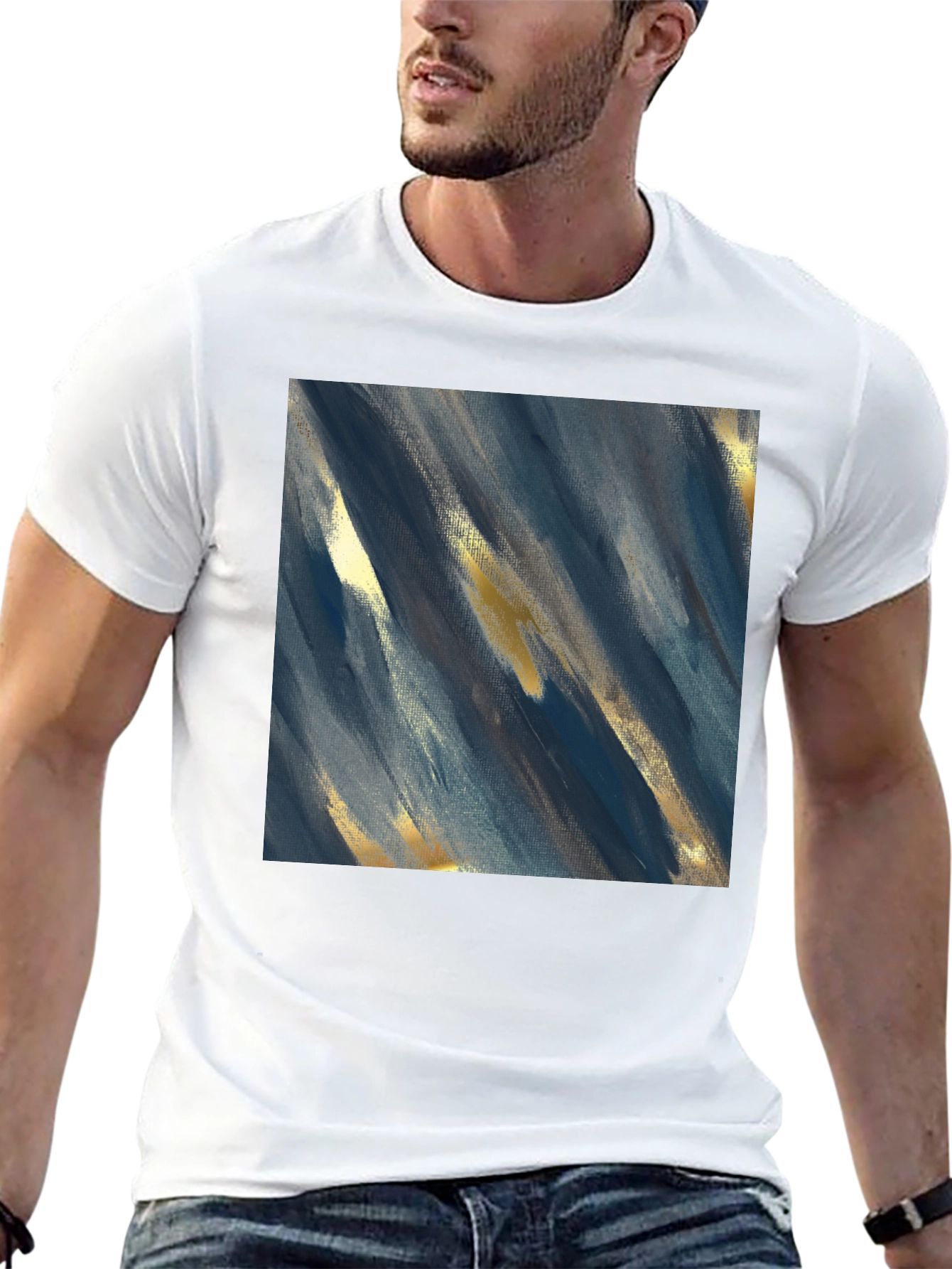 Abstract Art T-Shirt - Stylish Mens Graphic Tee