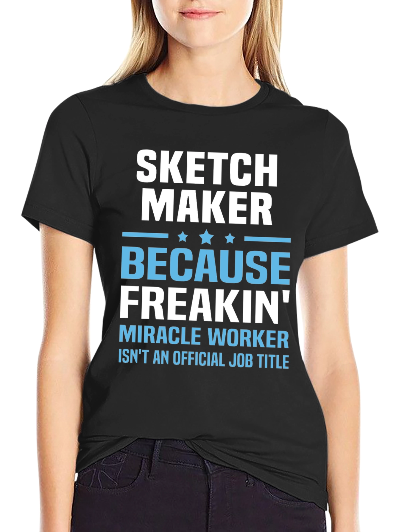 Sketch Maker Funny Job Title T-Shirt