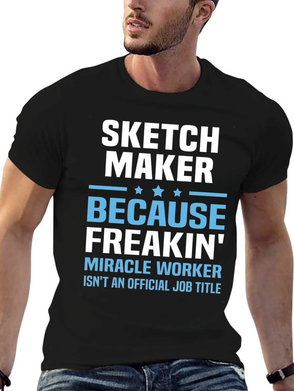 Sketch Maker Funny Job Title T-Shirt