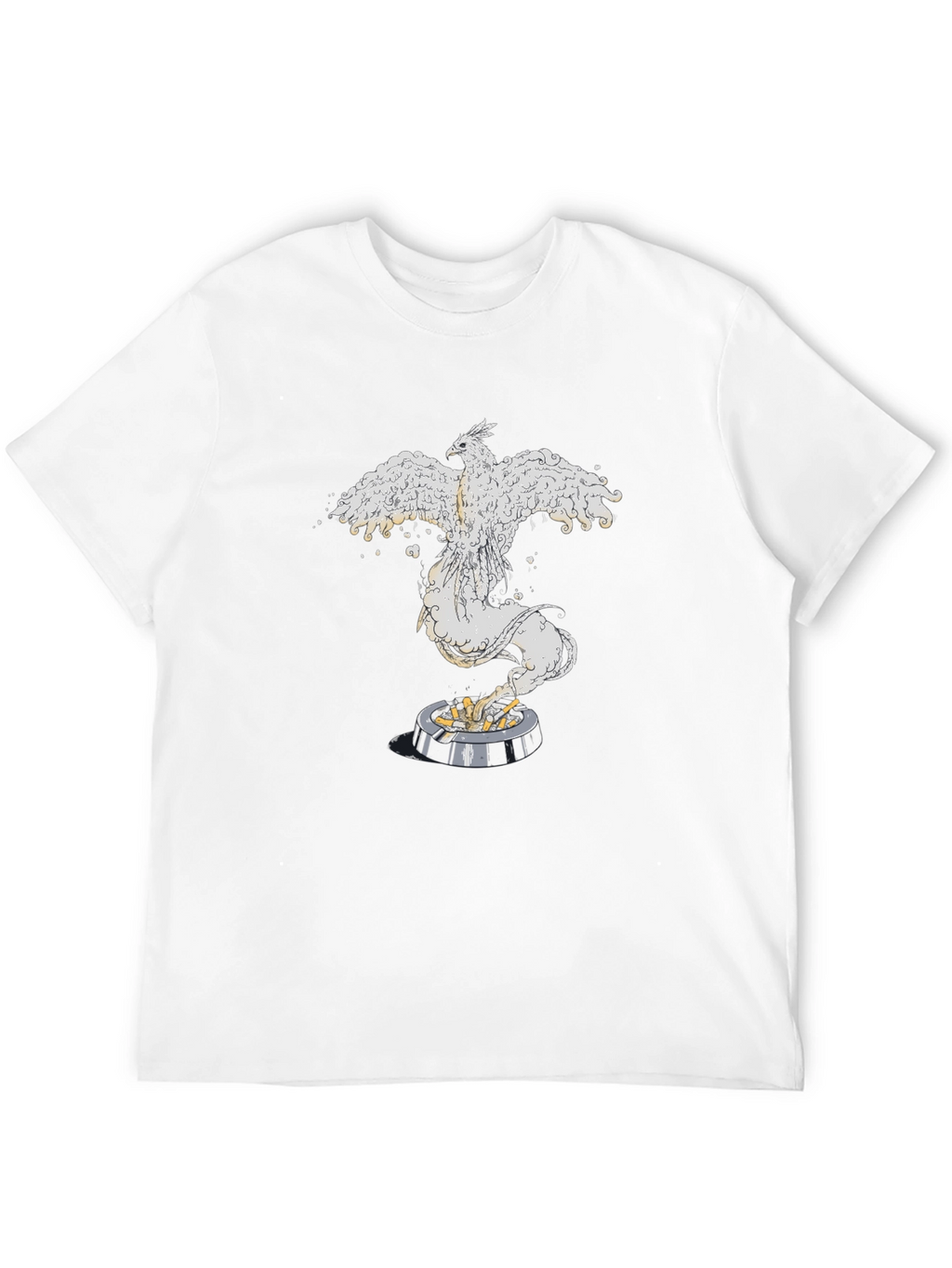 Phoenix Rising Graphic Tee - Black Cotton Comfort
