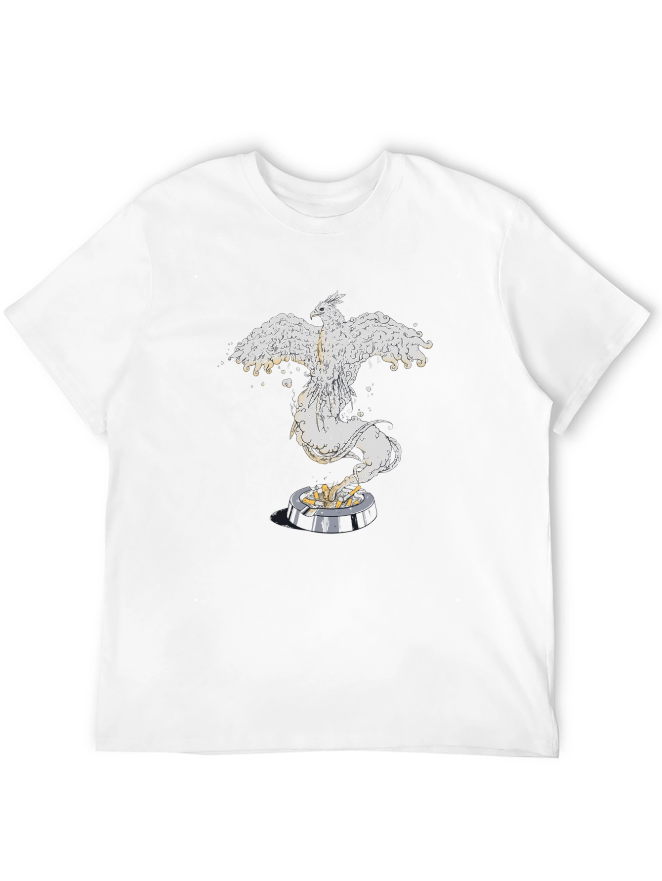 Phoenix Rising Graphic Tee - Black Cotton Comfort