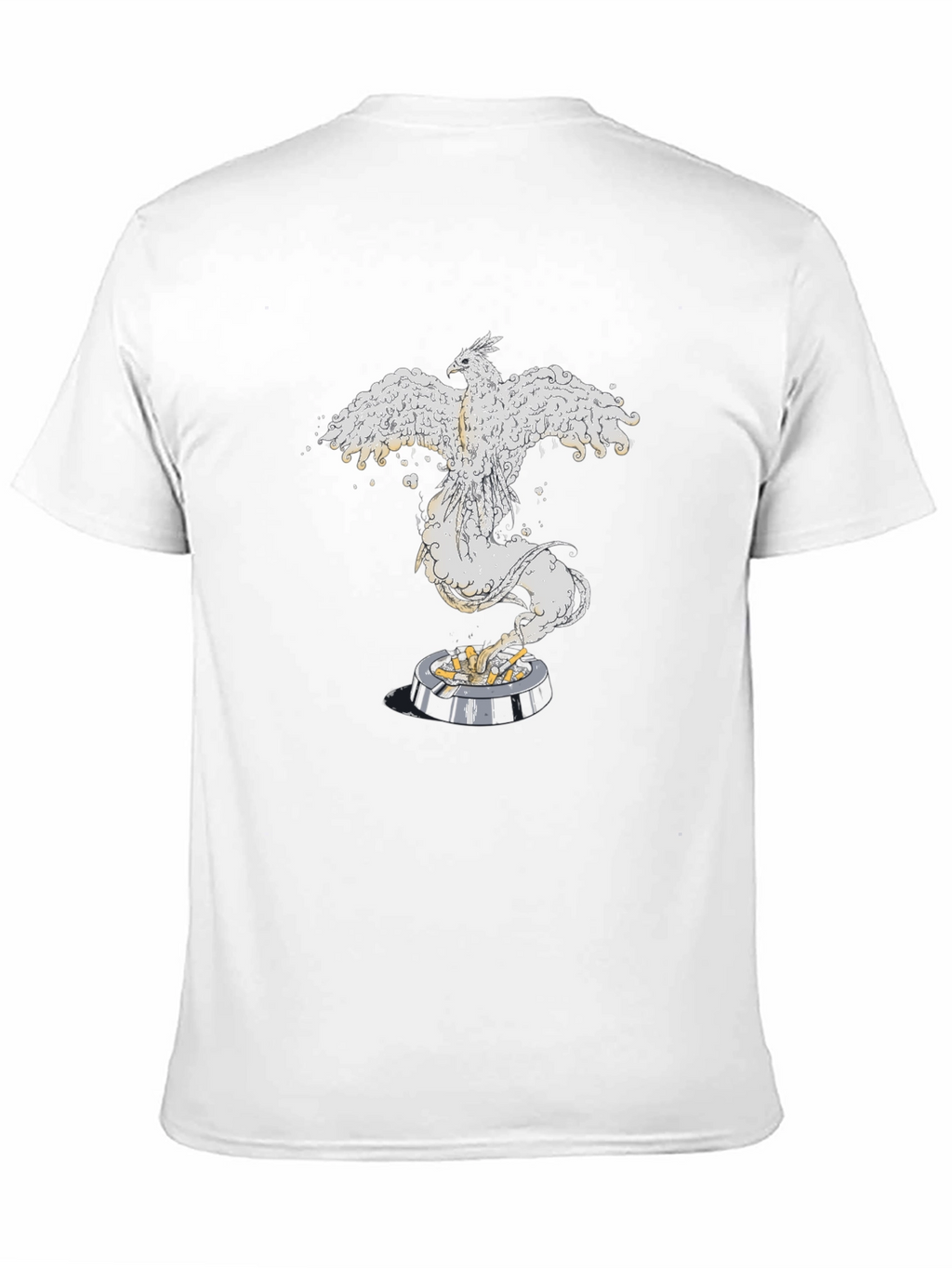 Phoenix Rising Graphic Tee - Black Cotton Comfort
