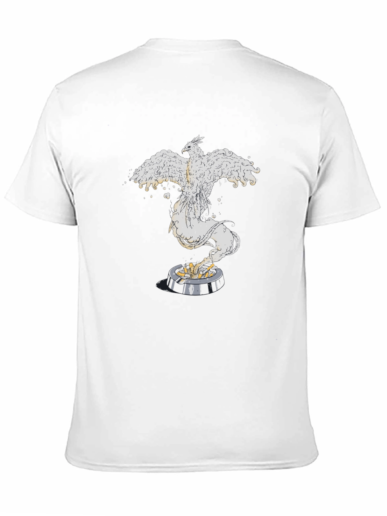 Phoenix Rising Graphic Tee - Black Cotton Comfort