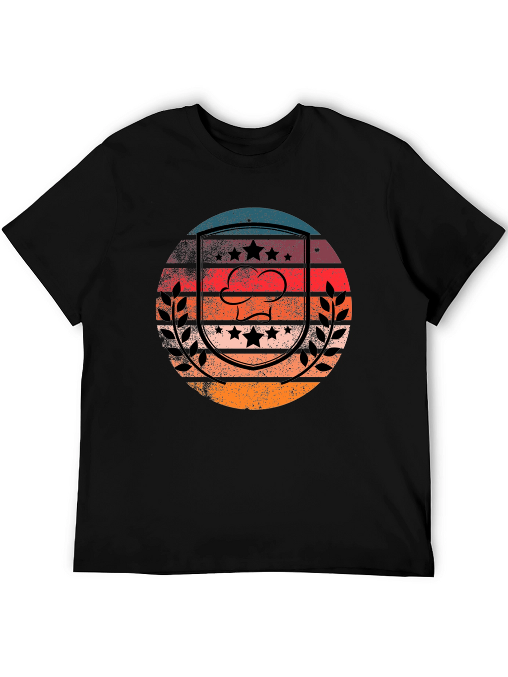 Retro Chef Hat Graphic T-Shirt