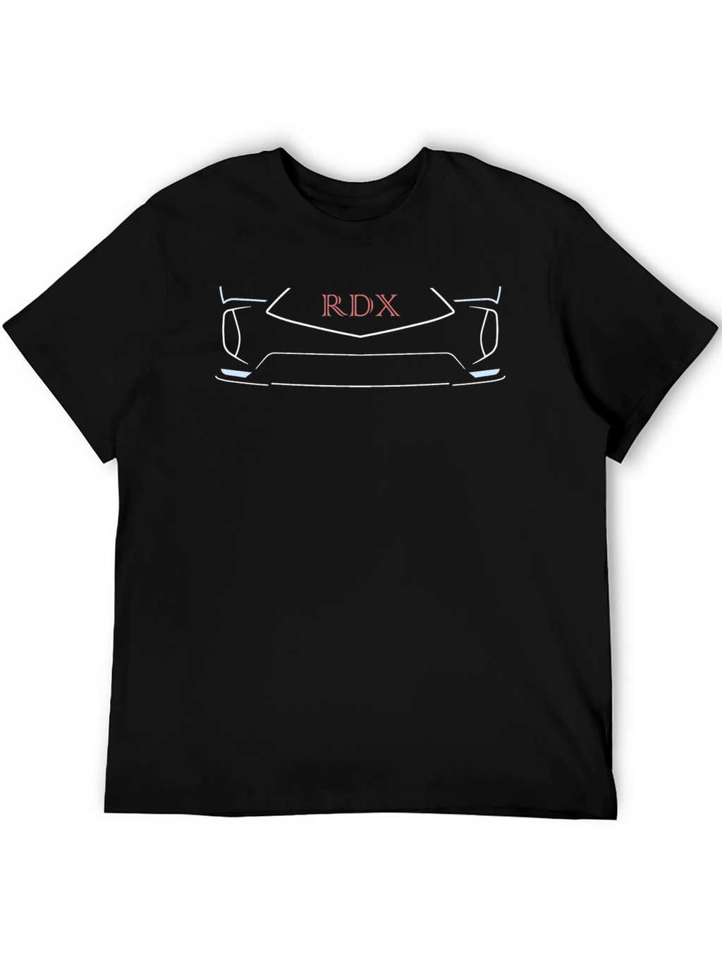 RDX Car Outline Graphic Black T-Shirt