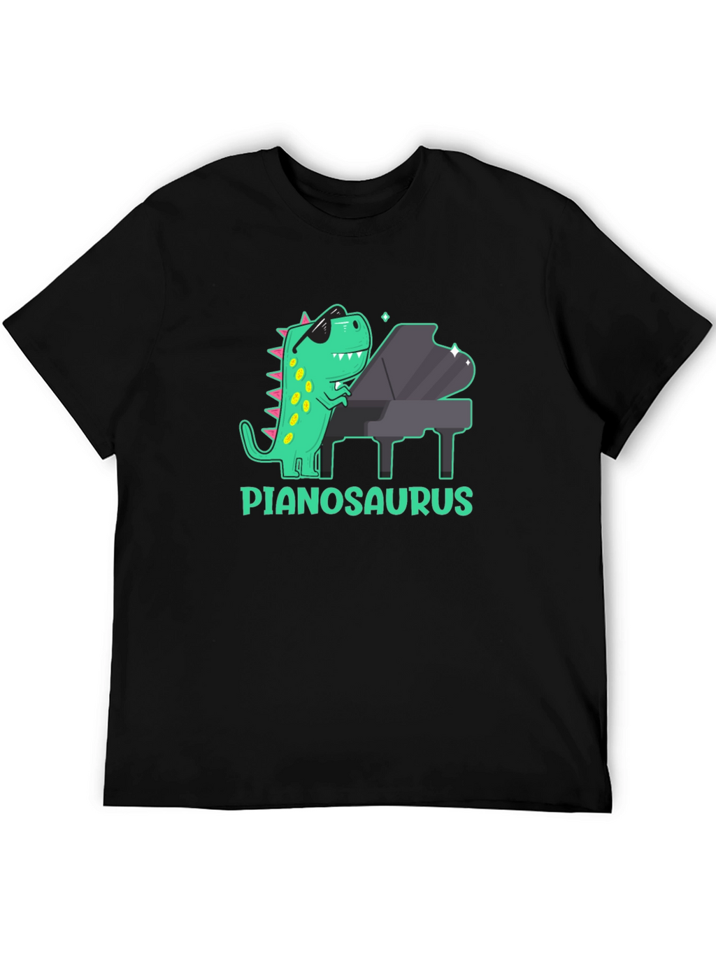 Pianosaurus T-Shirt: Dinosaur Playing Piano