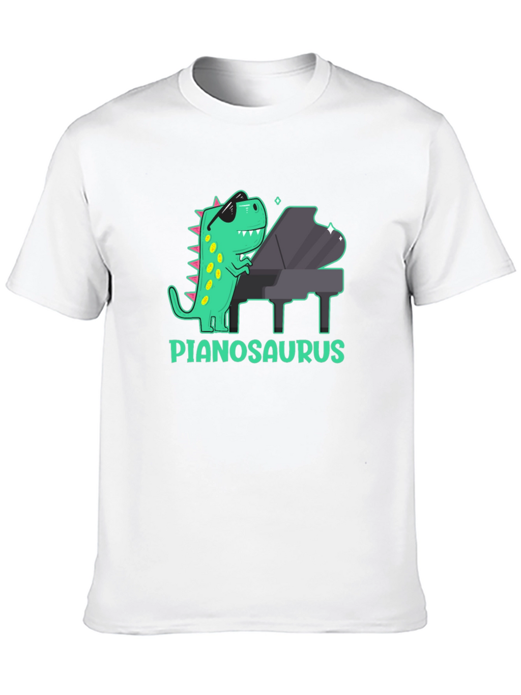 Pianosaurus T-Shirt: Dinosaur Playing Piano