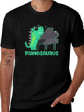 Pianosaurus T-Shirt: Dinosaur Playing Piano