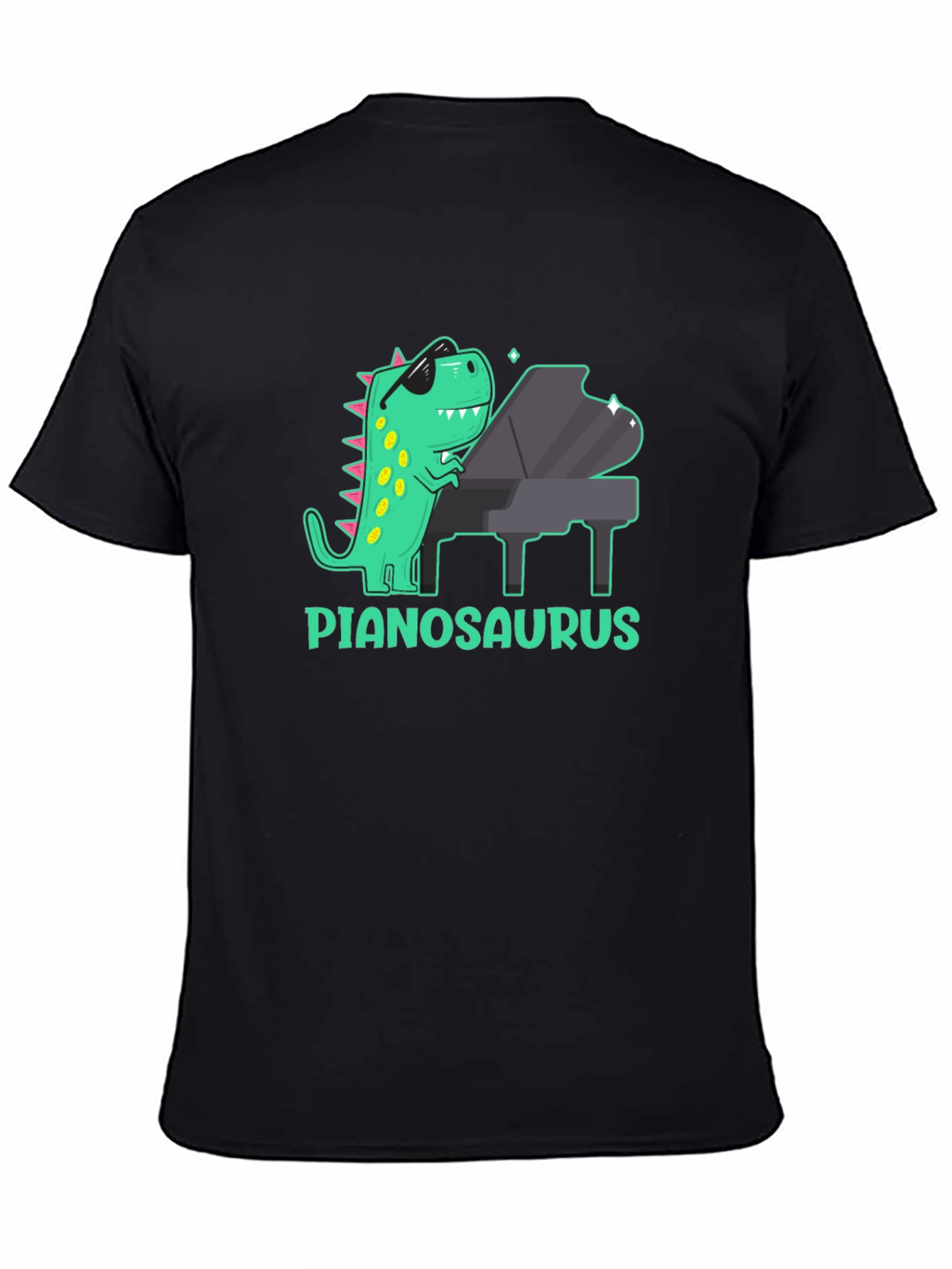 Pianosaurus T-Shirt: Dinosaur Playing Piano