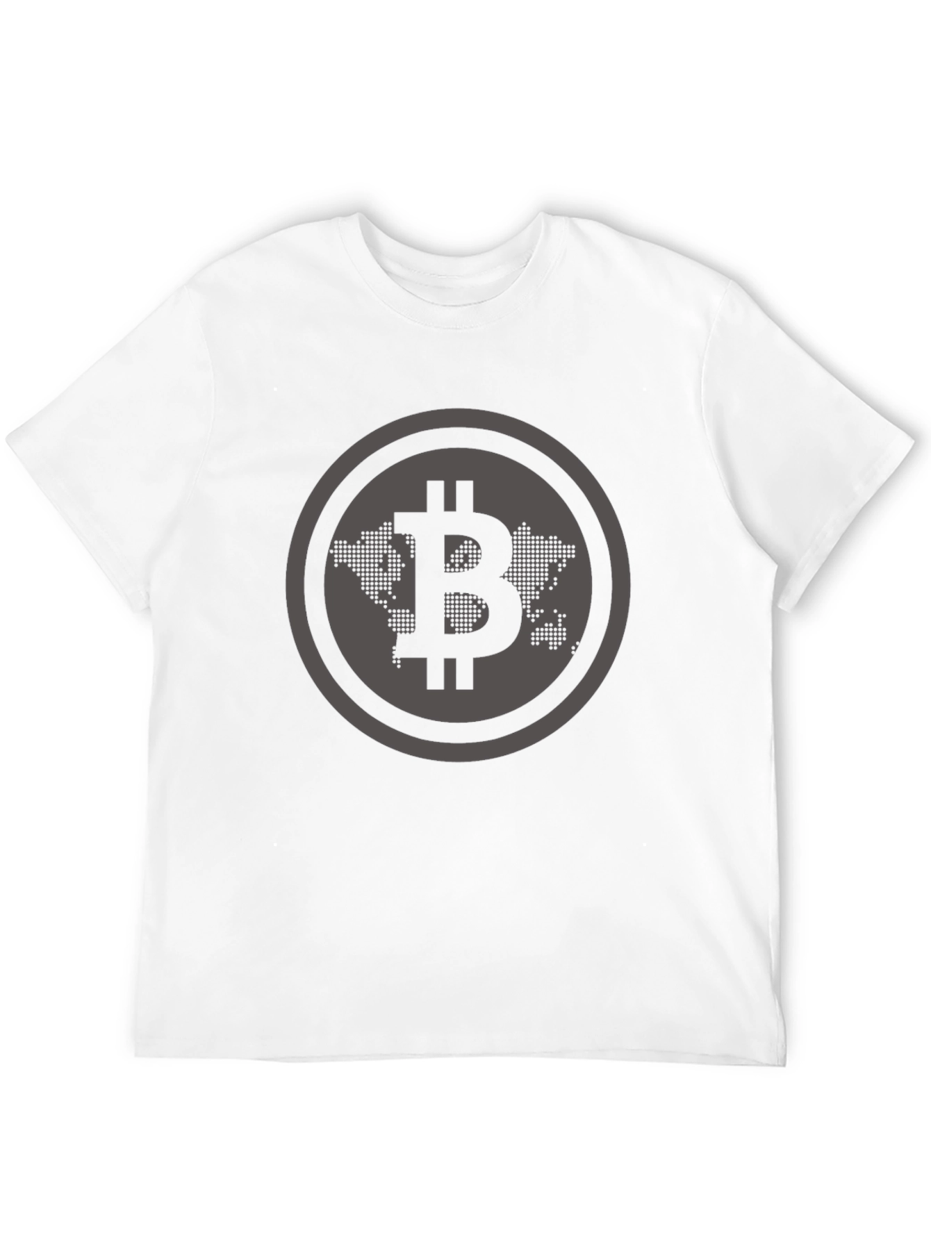 Bitcoin World Map Graphic Tee - Crypto Enthusiast