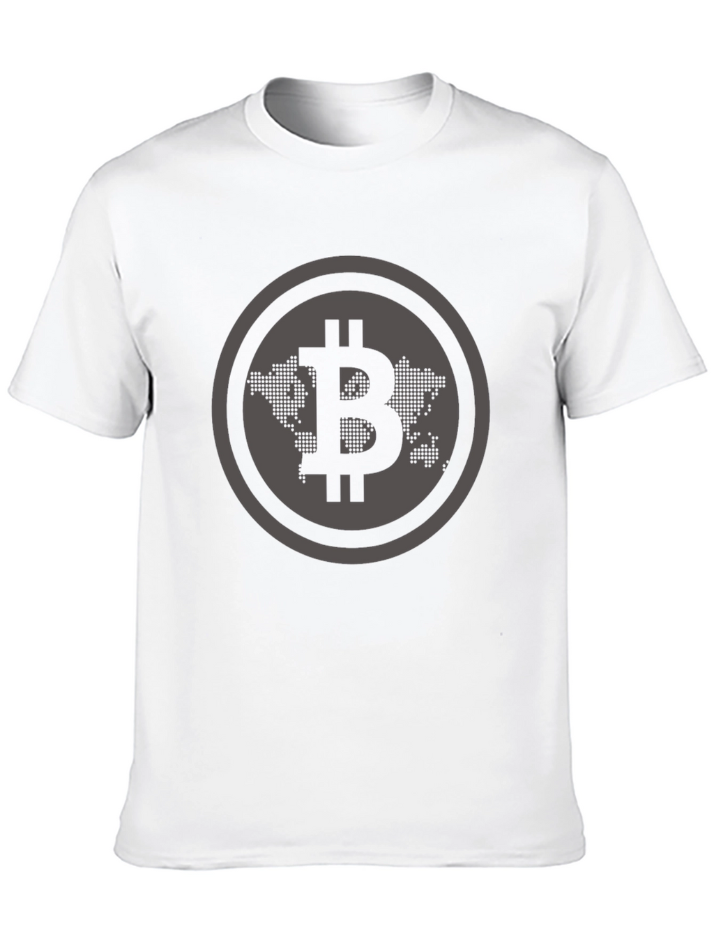 Bitcoin World Map Graphic Tee - Crypto Enthusiast