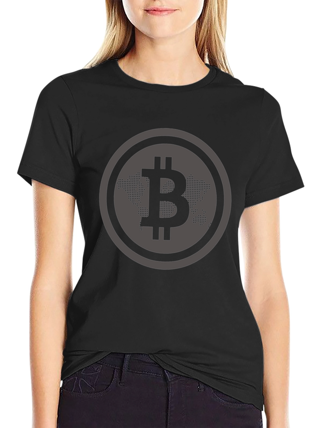 Bitcoin World Map Graphic Tee - Crypto Enthusiast