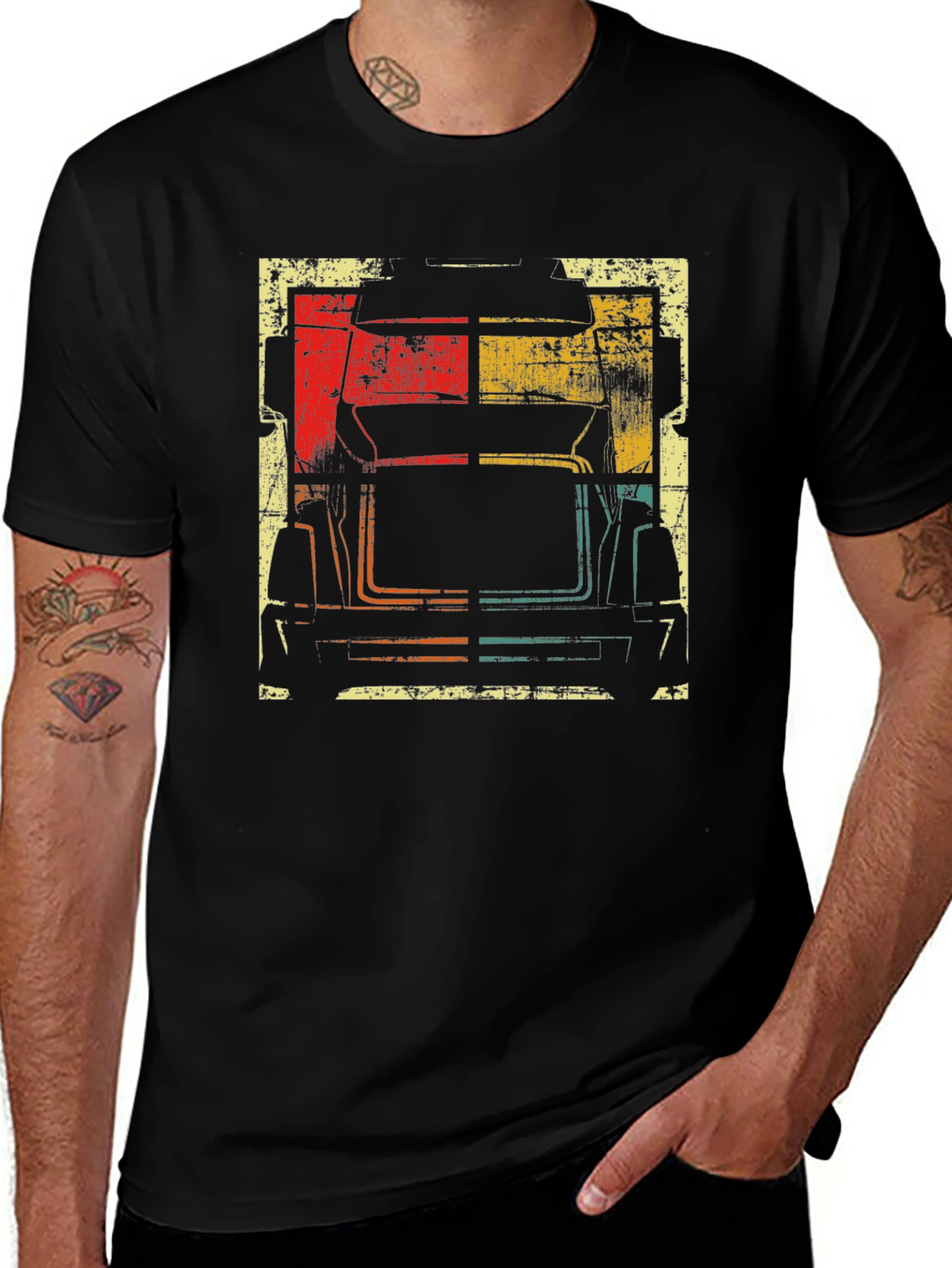 Vintage Trucker Tee - Retro Truck Design
