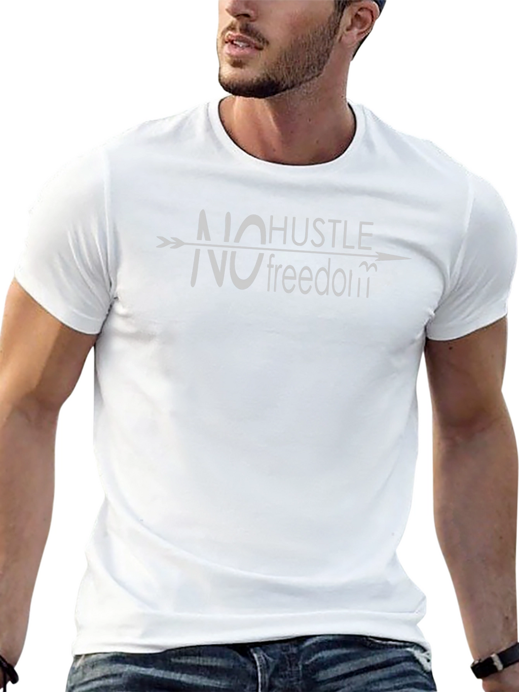 No Hustle No Freedom Graphic Tee