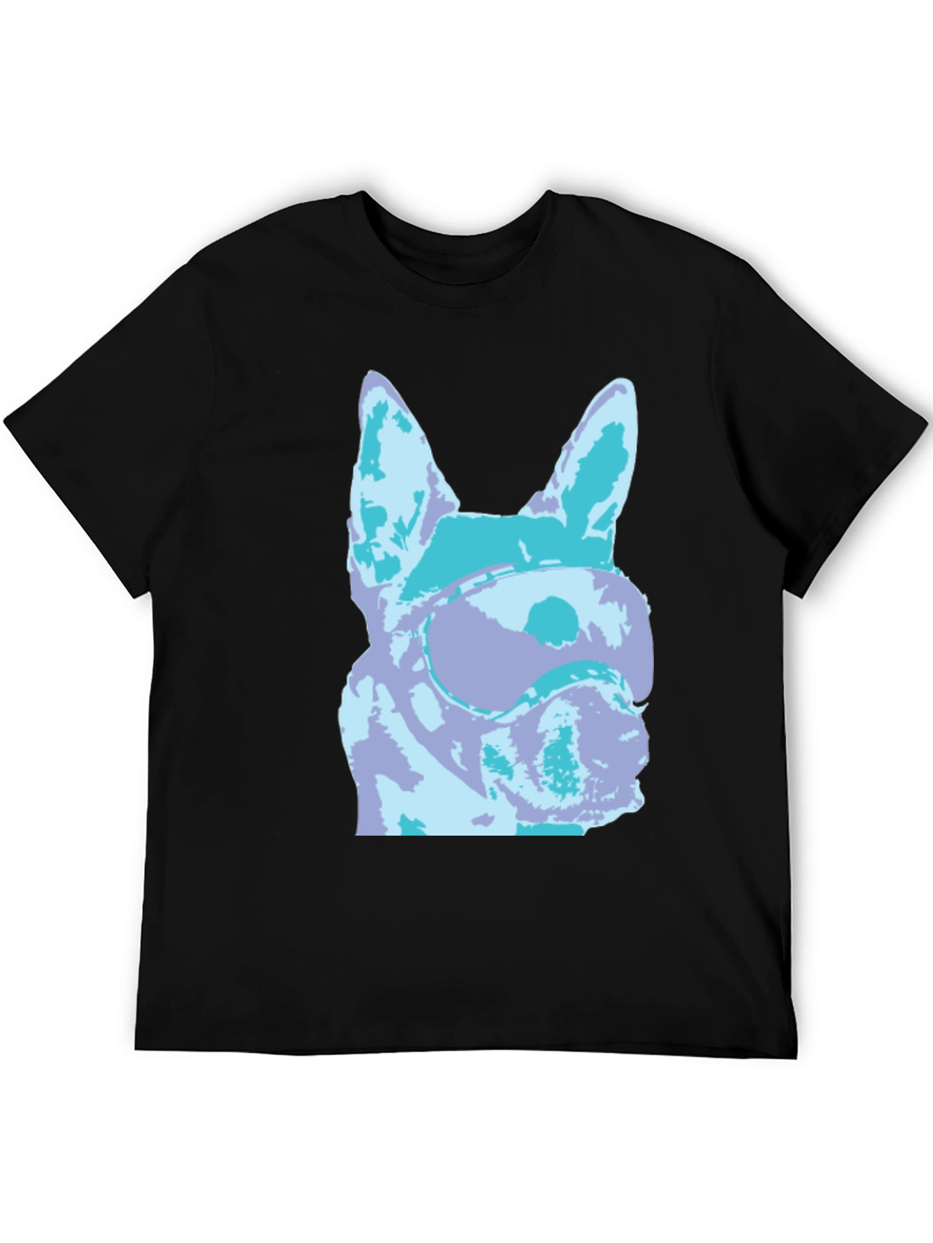 Abstract Dog Graphic T-Shirt