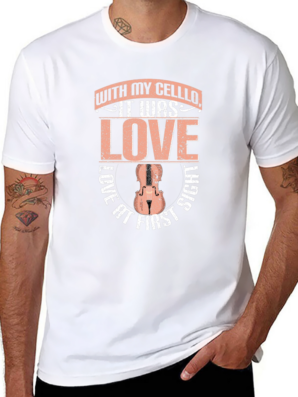 Cello Love at First Sight Graphic T-Shirt