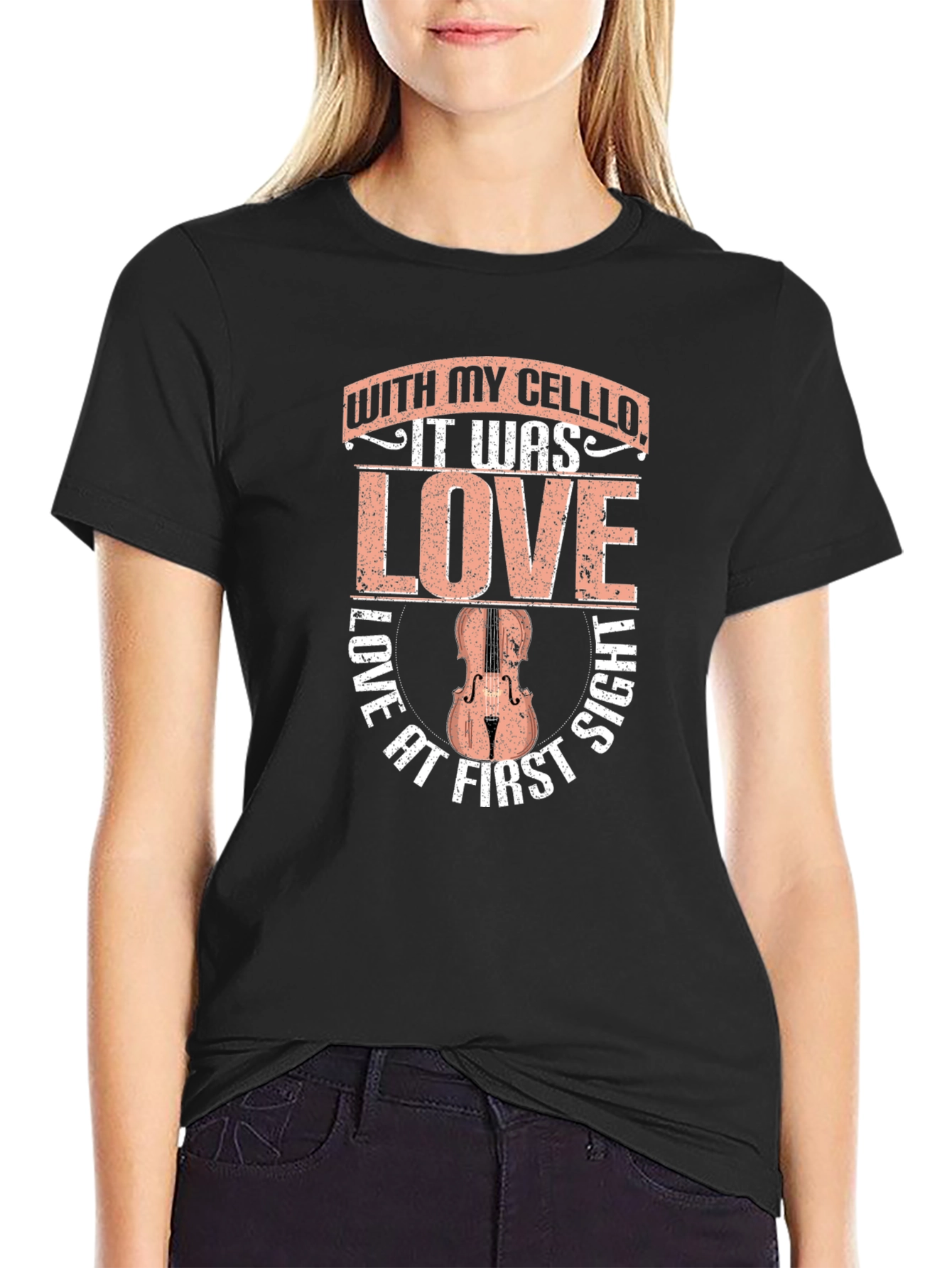 Cello Love at First Sight Graphic T-Shirt