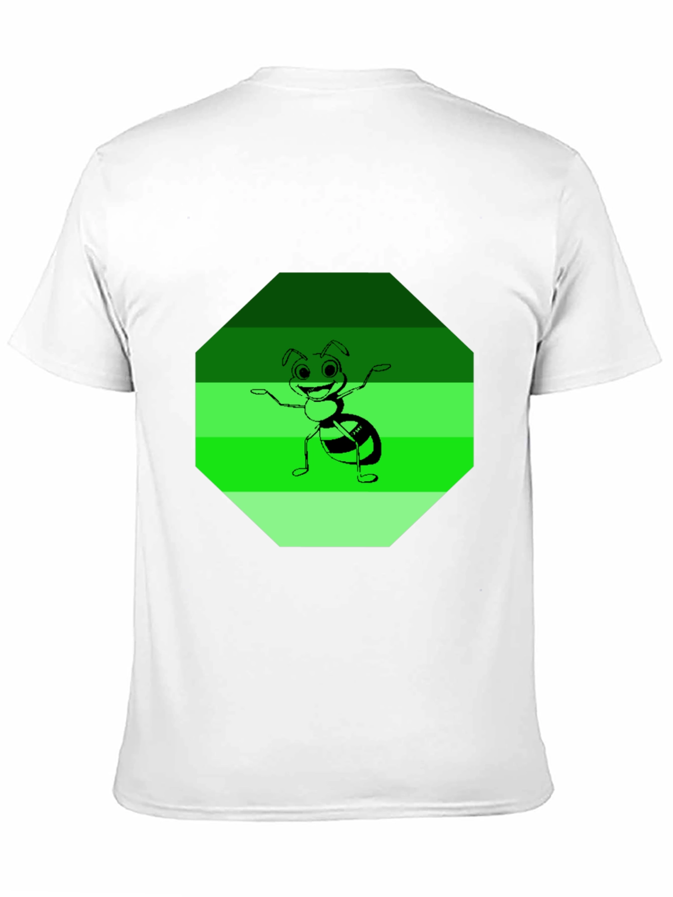 Ant Graphic Tee - Black Cotton Blend Casual Wear