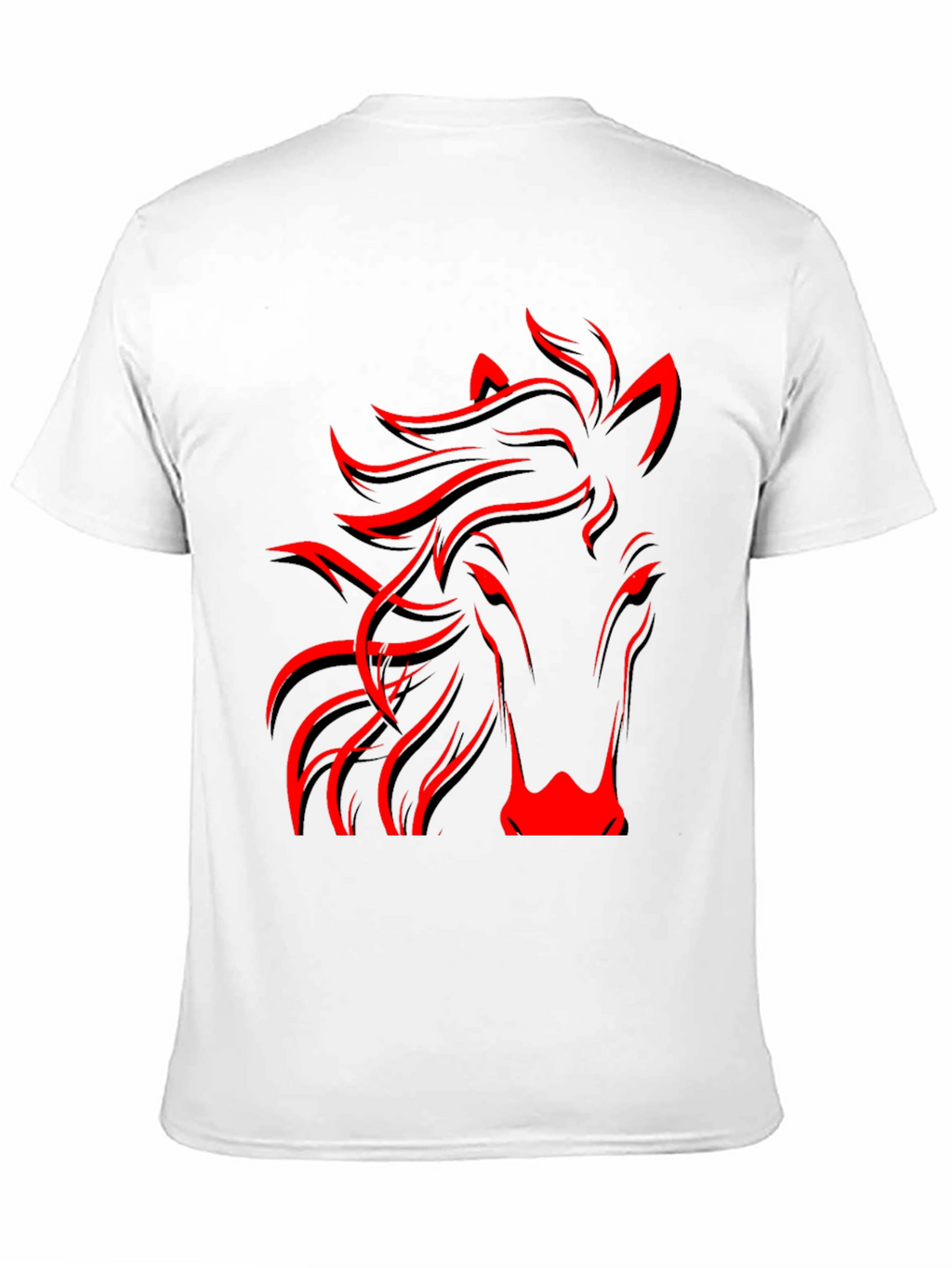 Red Horse Graphic Black Tee