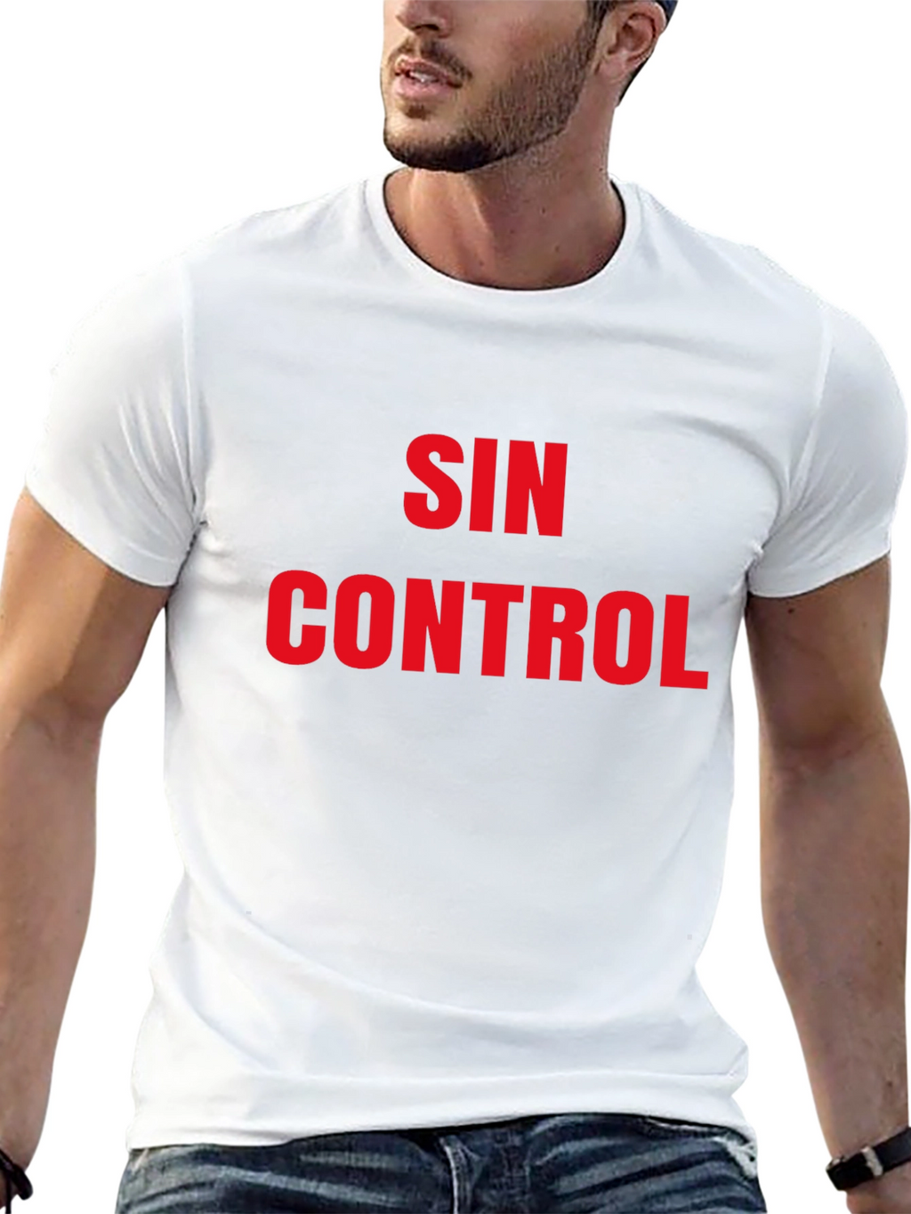 Sin Control Graphic T-Shirt - Bold Statement Tee