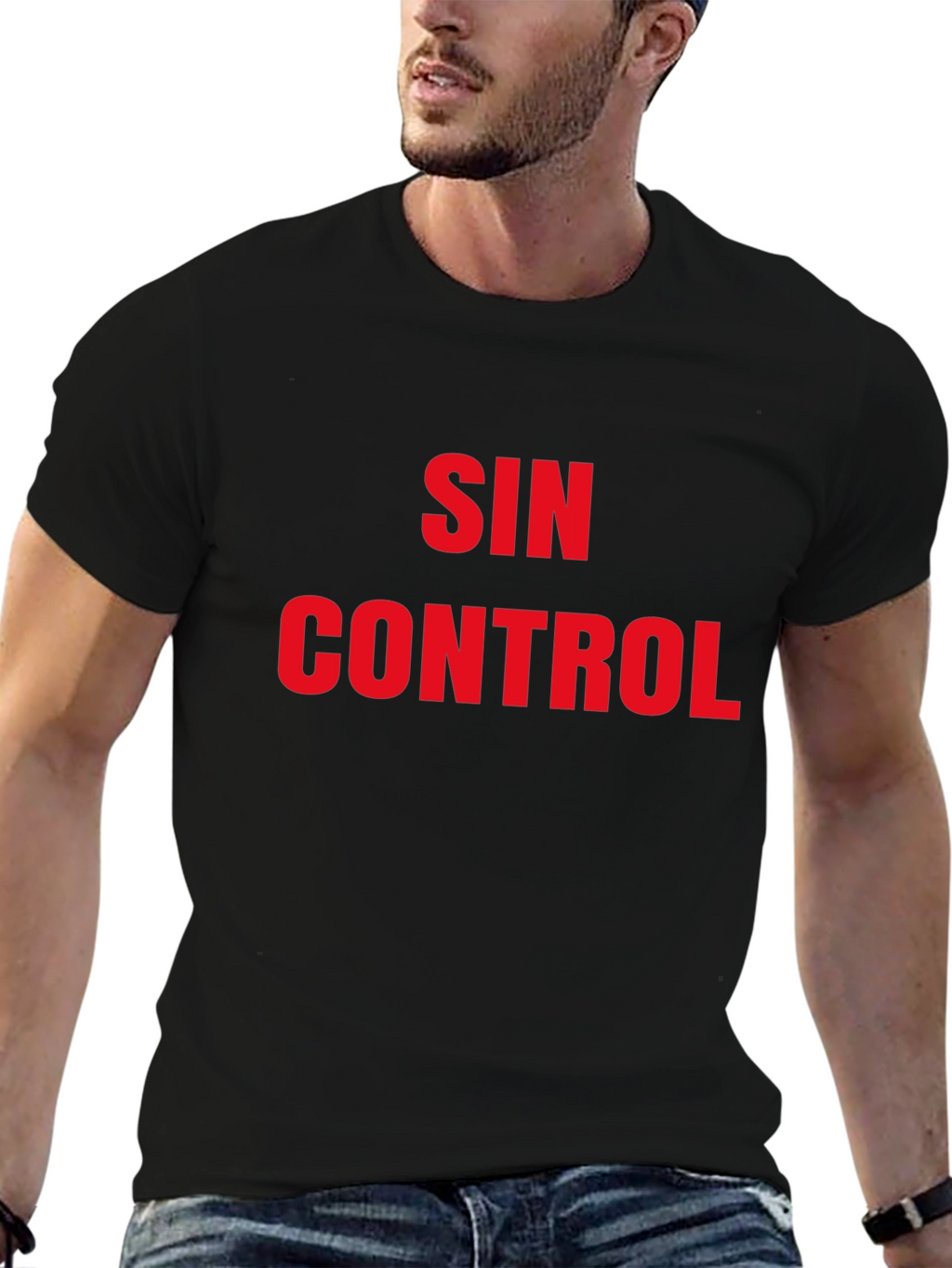 Sin Control Graphic T-Shirt - Bold Statement Tee