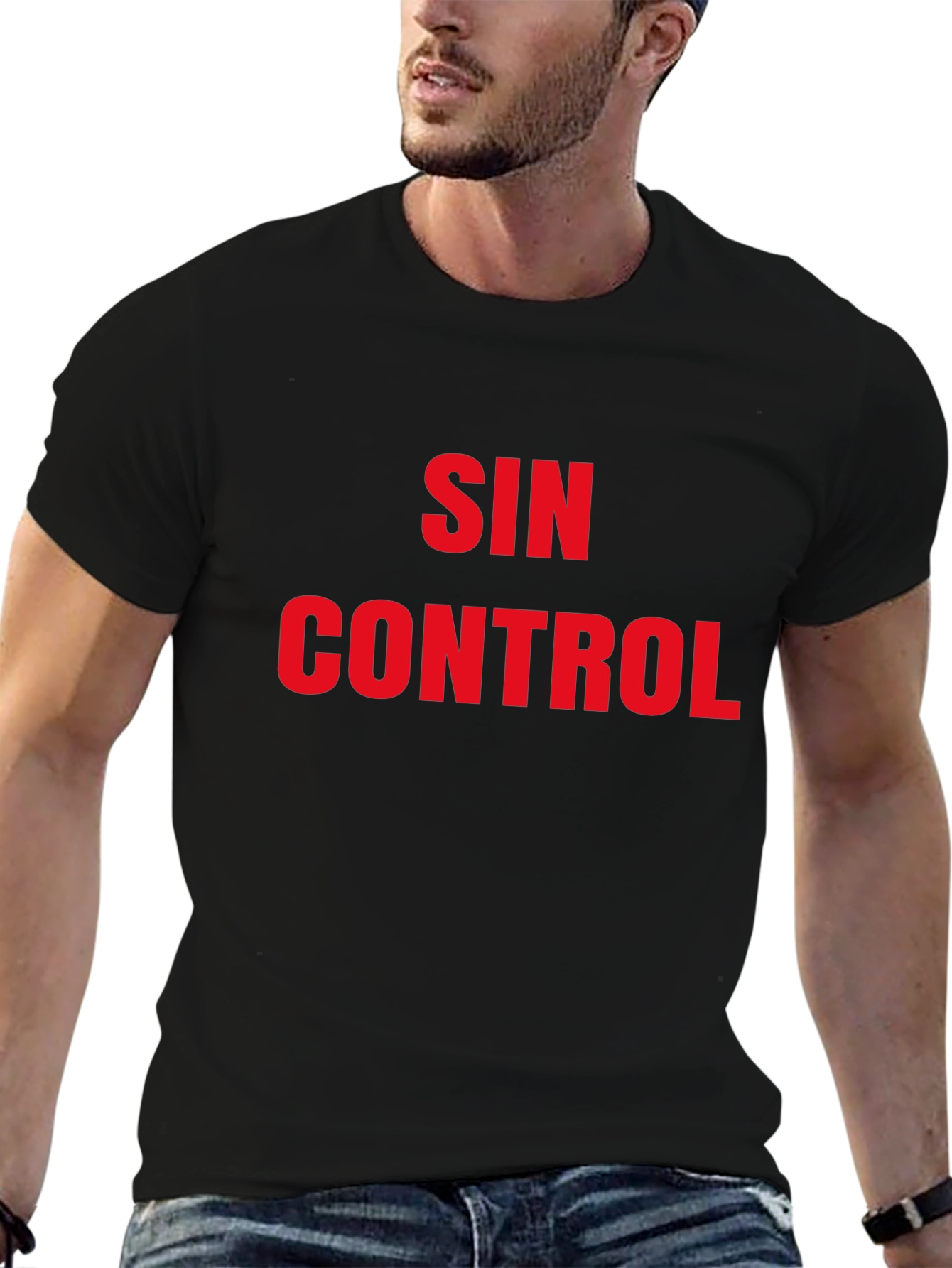 Sin Control Graphic T-Shirt - Bold Statement Tee