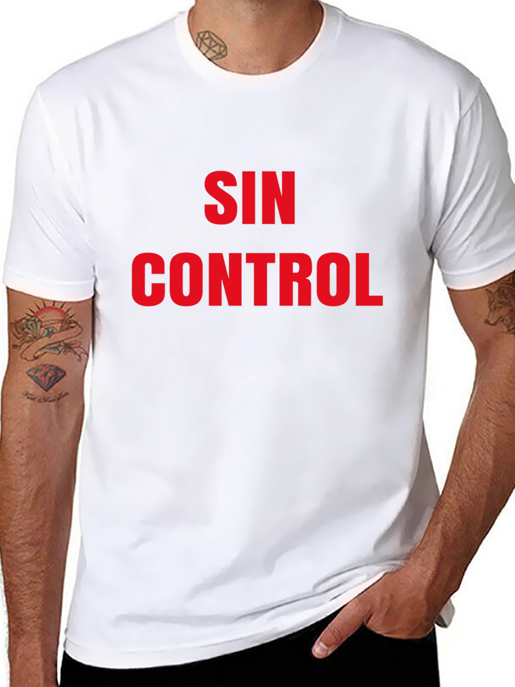 Sin Control Graphic T-Shirt - Bold Statement Tee