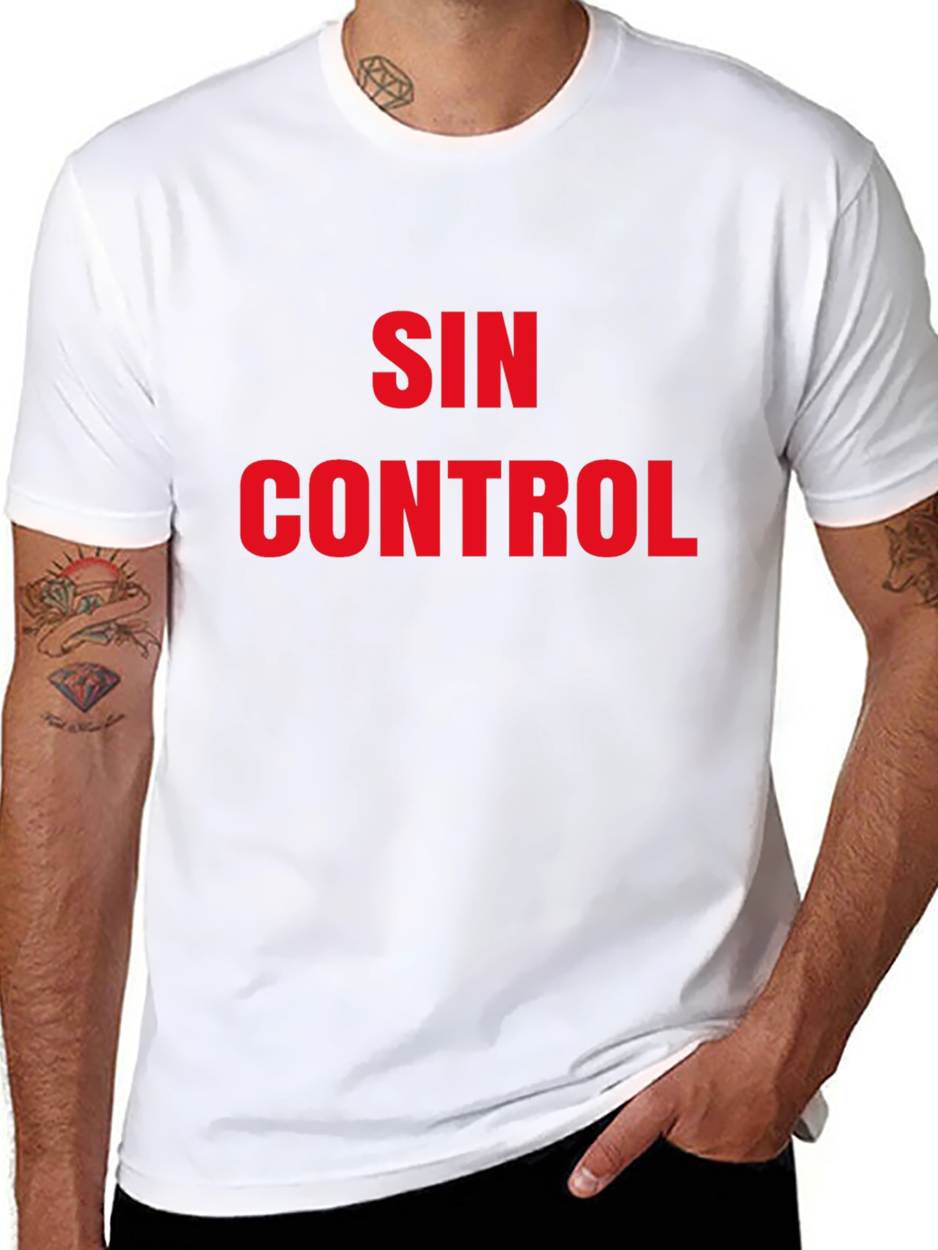 Sin Control Graphic T-Shirt - Bold Statement Tee