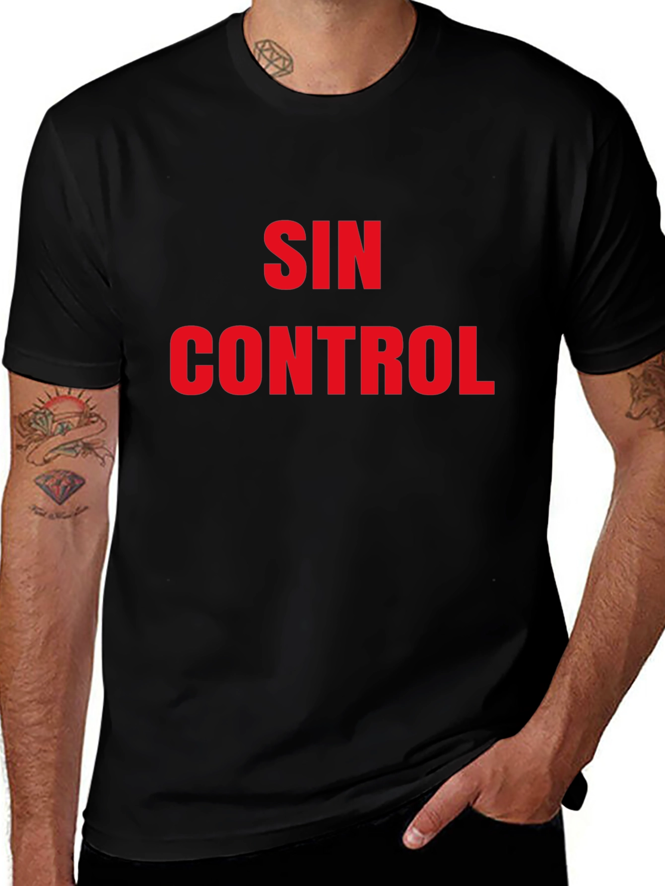 Sin Control Graphic T-Shirt - Bold Statement Tee