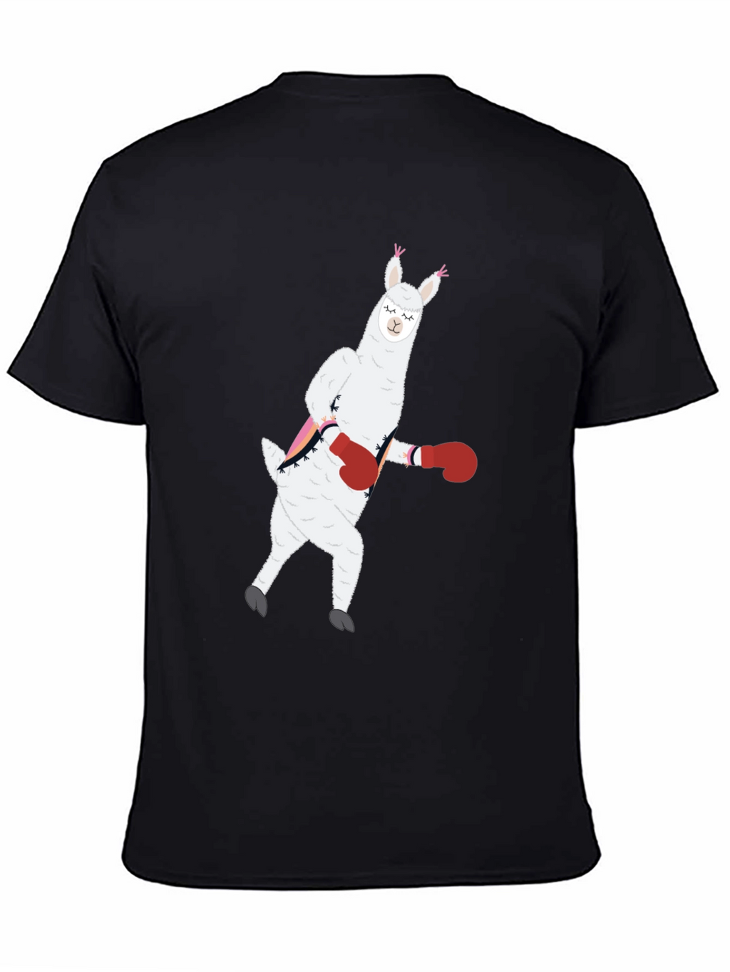 Llama Boxing Funny Graphic Tee