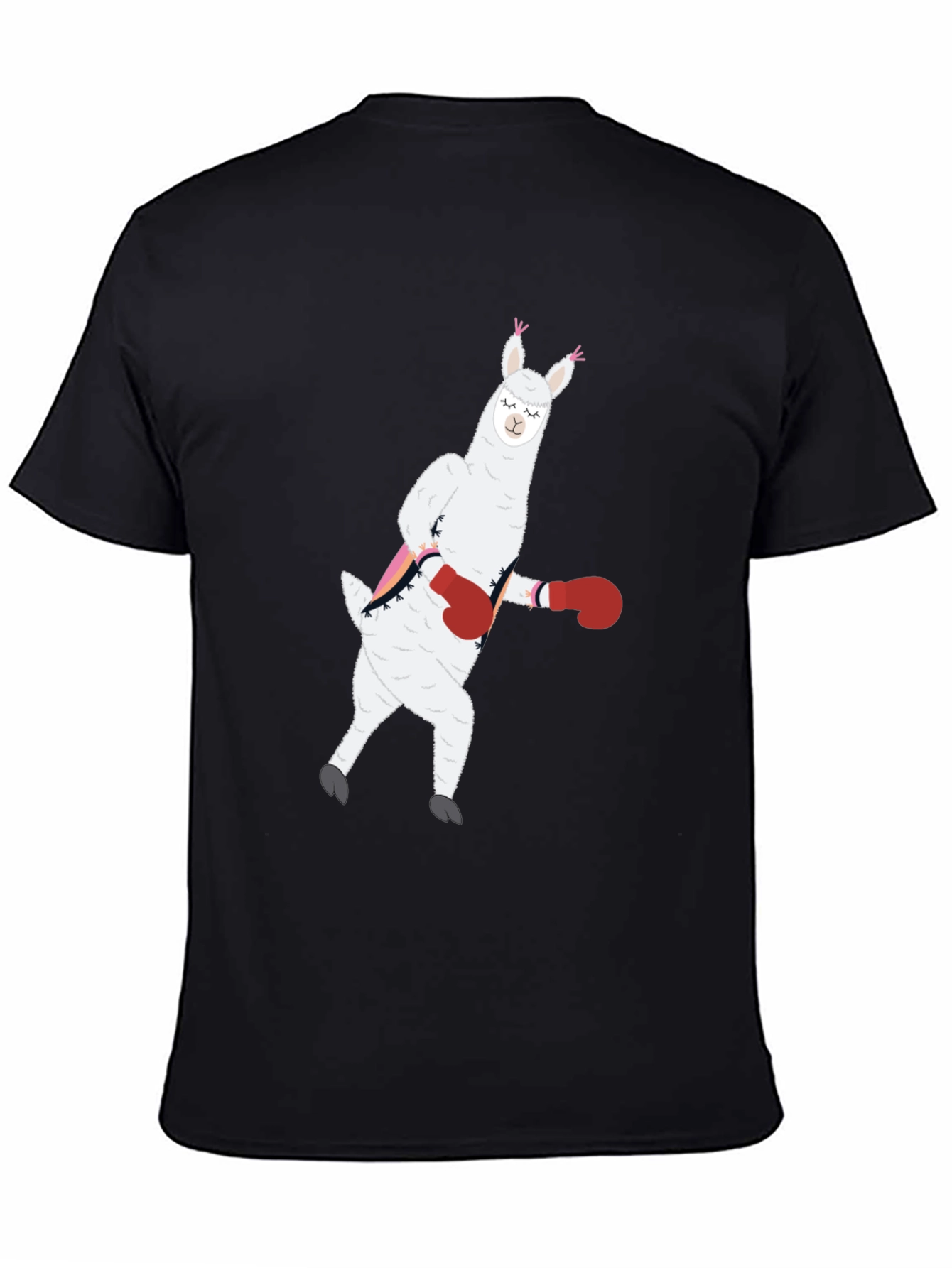 Llama Boxing Funny Graphic Tee