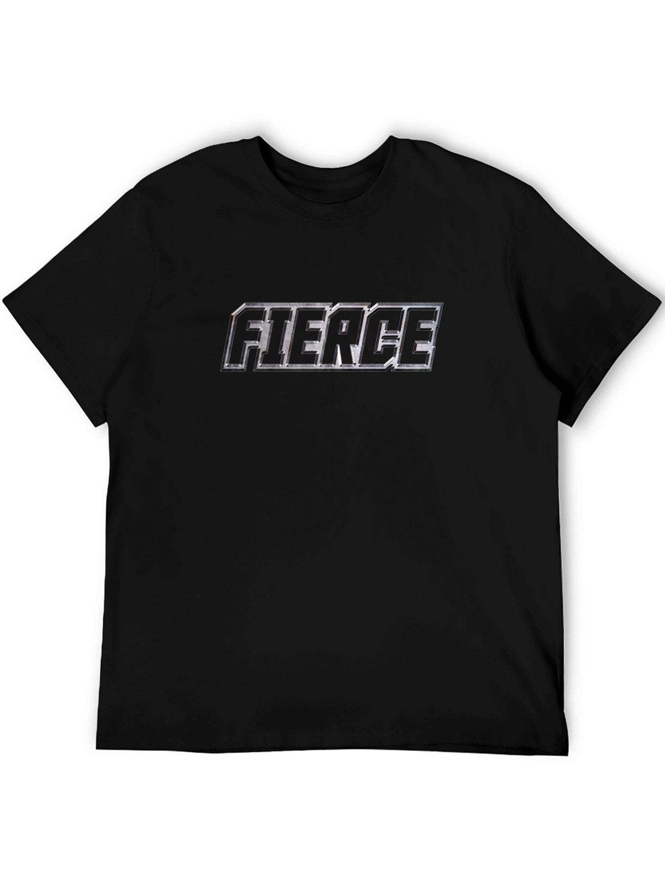 Fierce Graphic Print Black Short Sleeve T-Shirt