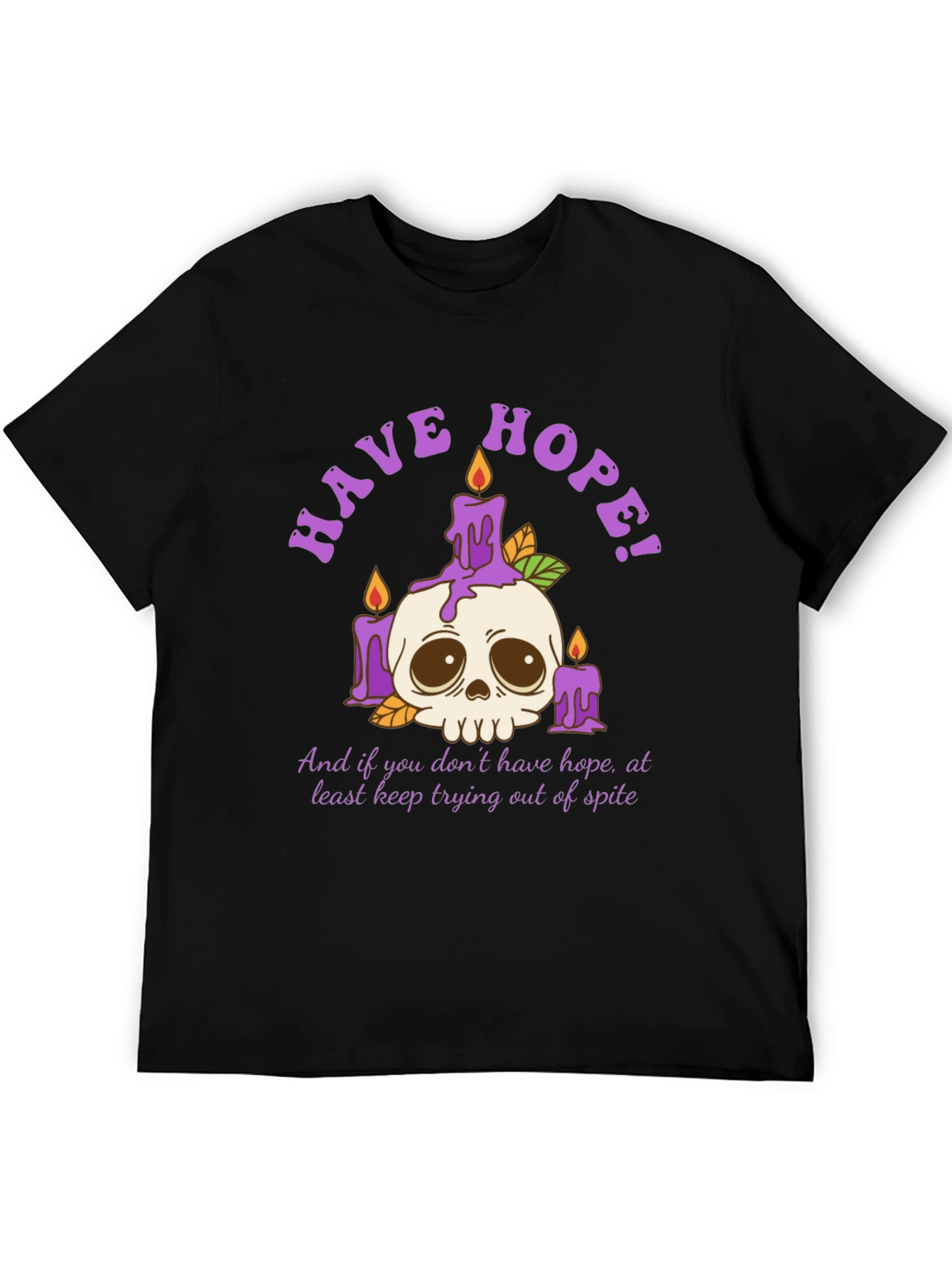 Have Hope T-Shirt - Skull & Candles Graphic Tee